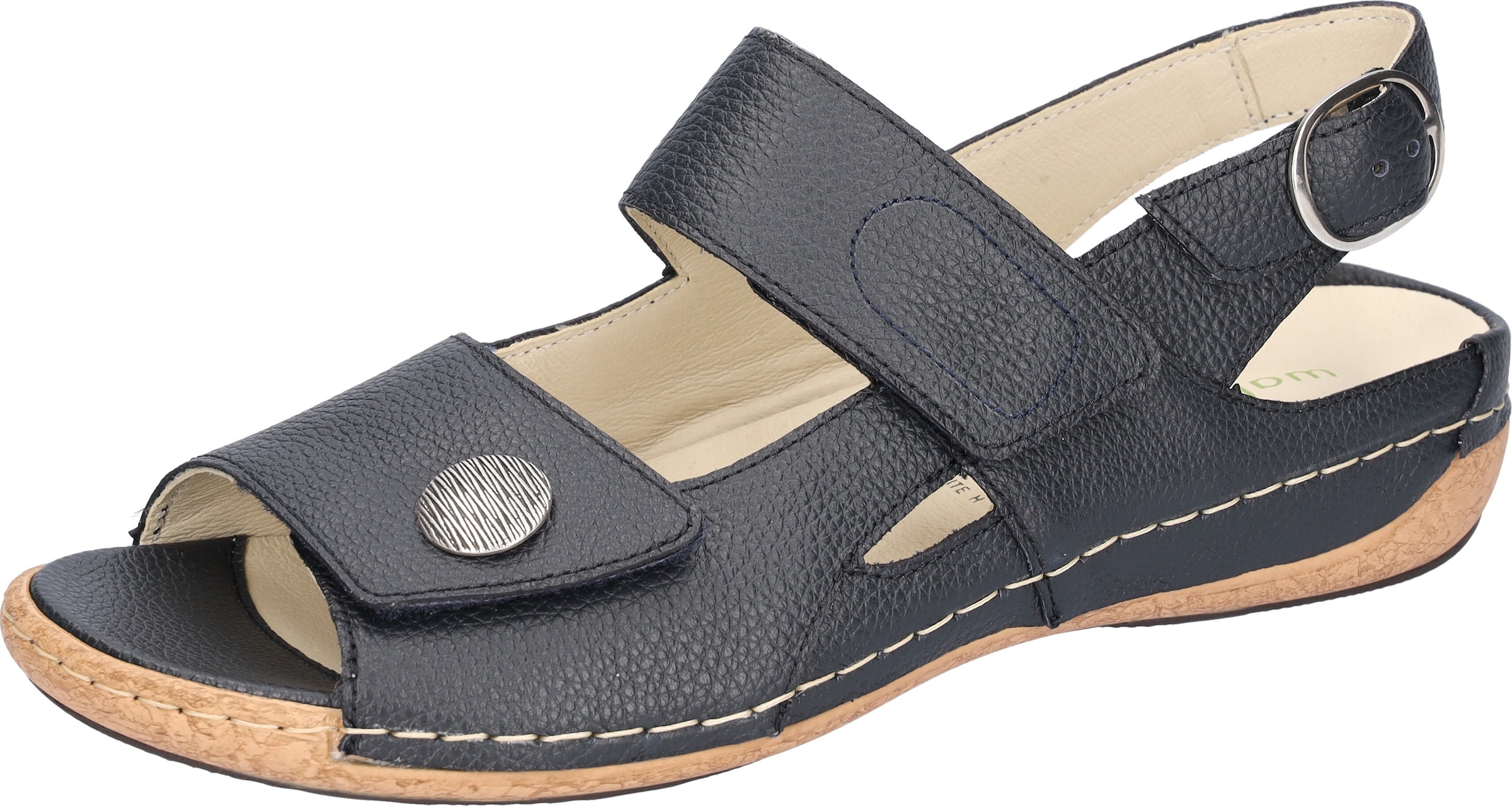 Waldläufer "HELIETT", Sommerschuh, Sandalette, Keilabsatz, mit Klettverschlüssen, H-Weite