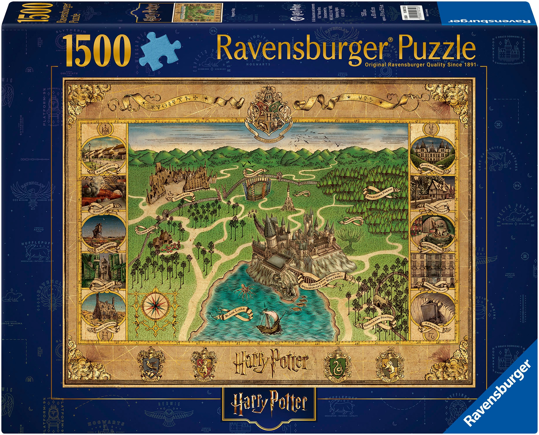 Puzzle »Harry Potter Hogwarts Karte«, Made in Germany; FSC® - schützt Wald - weltweit