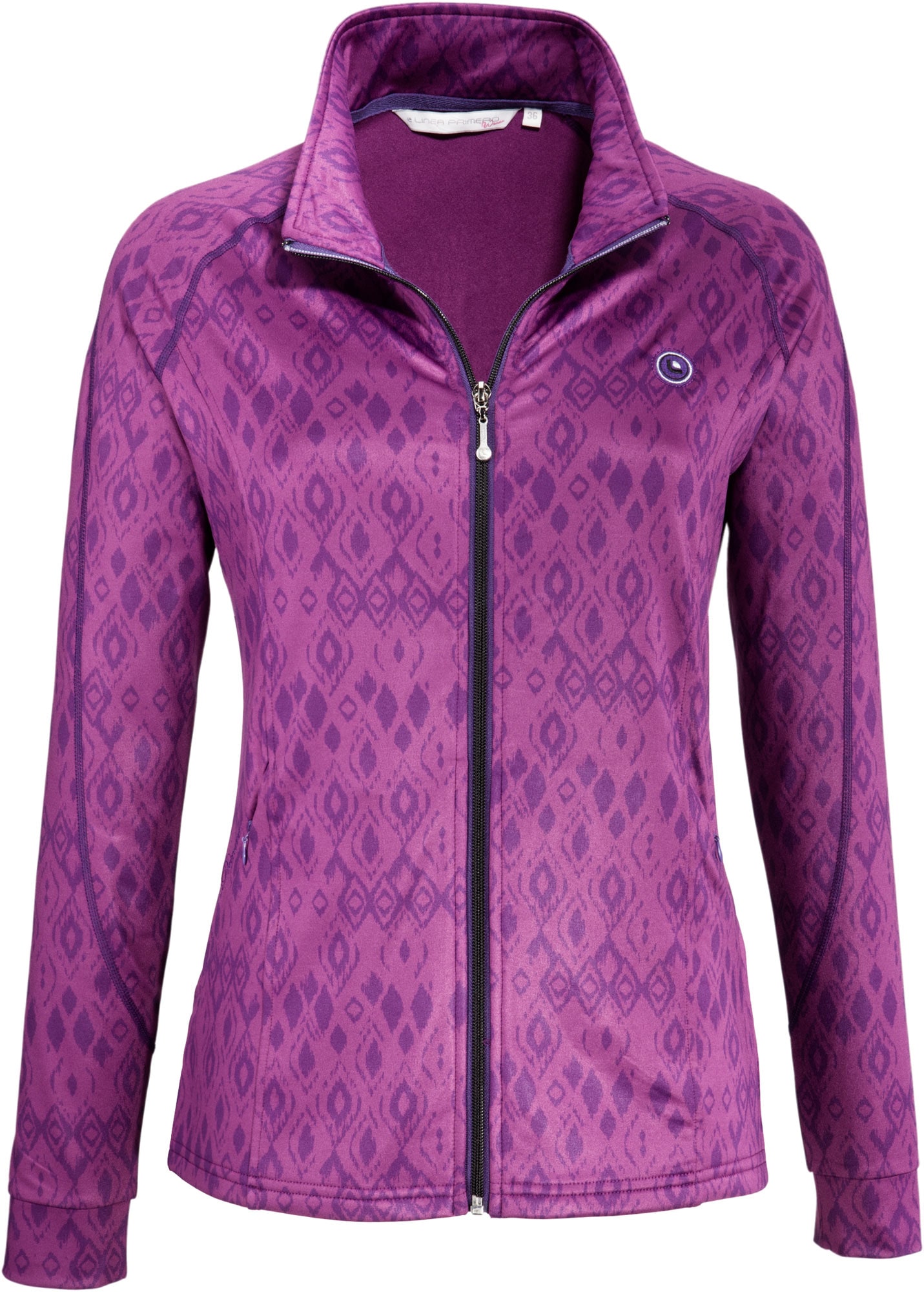 DEPROC Active Strickfleecejacke "WILLMOOSE WOMEN", in edler Print-Optik