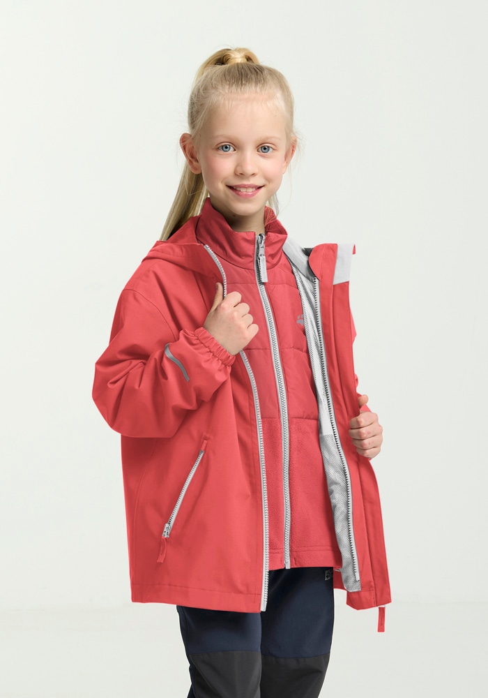 Jack Wolfskin 3-in-1-Funktionsjacke »HYBRID 3IN1 JACKET K«, mit Kapuze