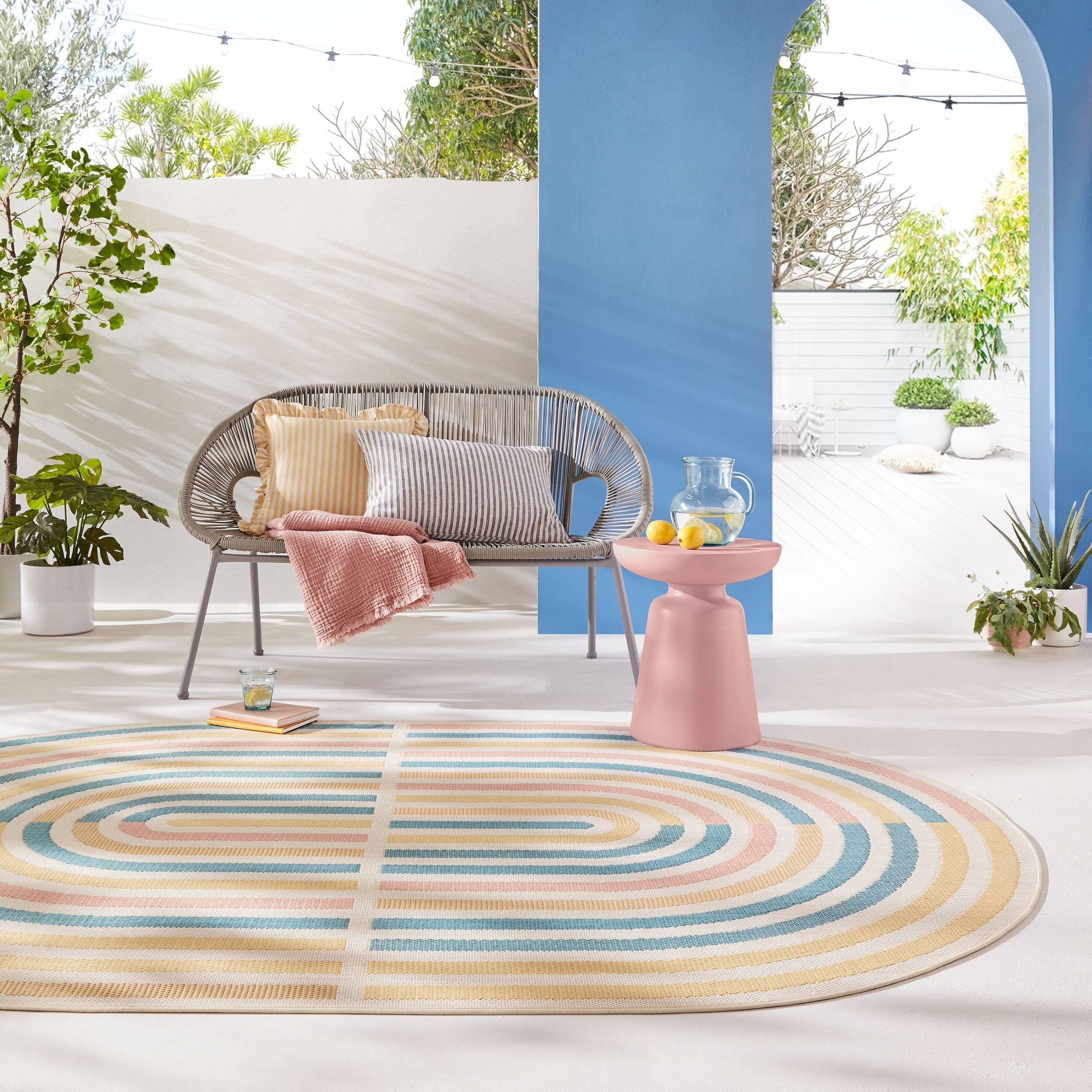 FLAIR RUGS Teppich »Riviera Outdoor«, oval, Outdoor Teppich