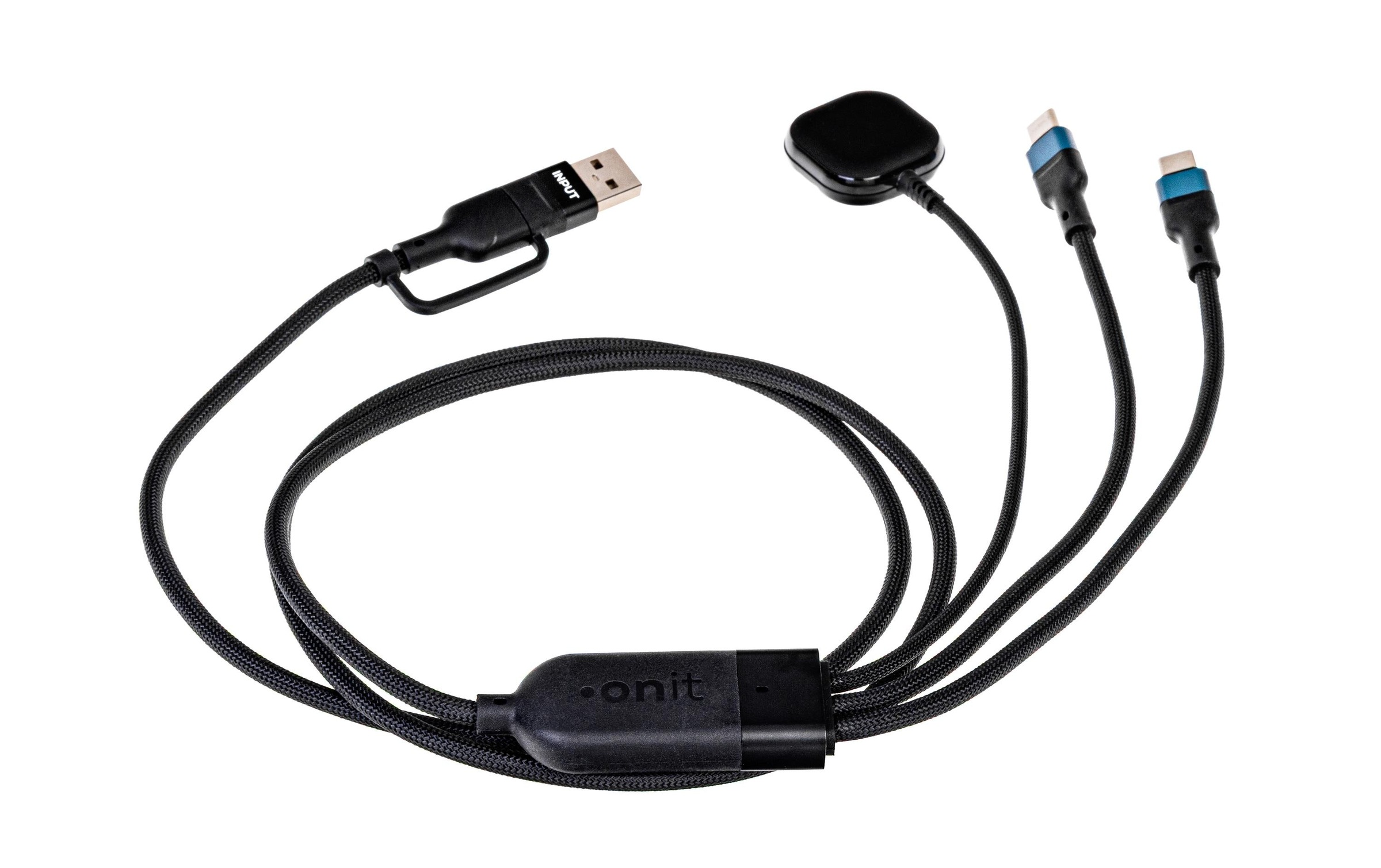 onit USB-Kabel »2.0-Kabel USB A/USB C - 2x USB-C/Ladepad« 120 cm