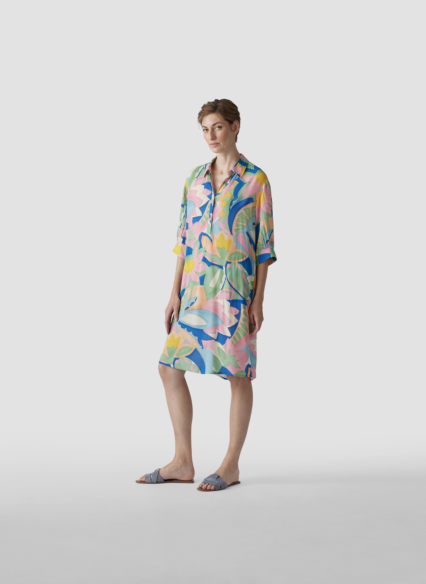 LeComte Midikleid »LeComte Sommerkleid mit farbenfrohem Muster«