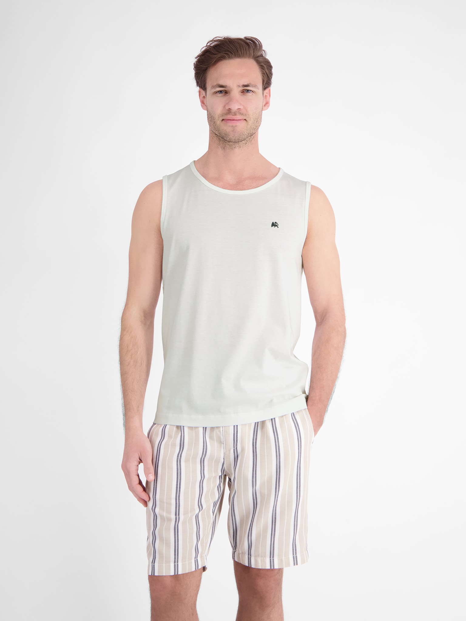 LERROS Tanktop Sommershirt/ärmellos mit Logodruck