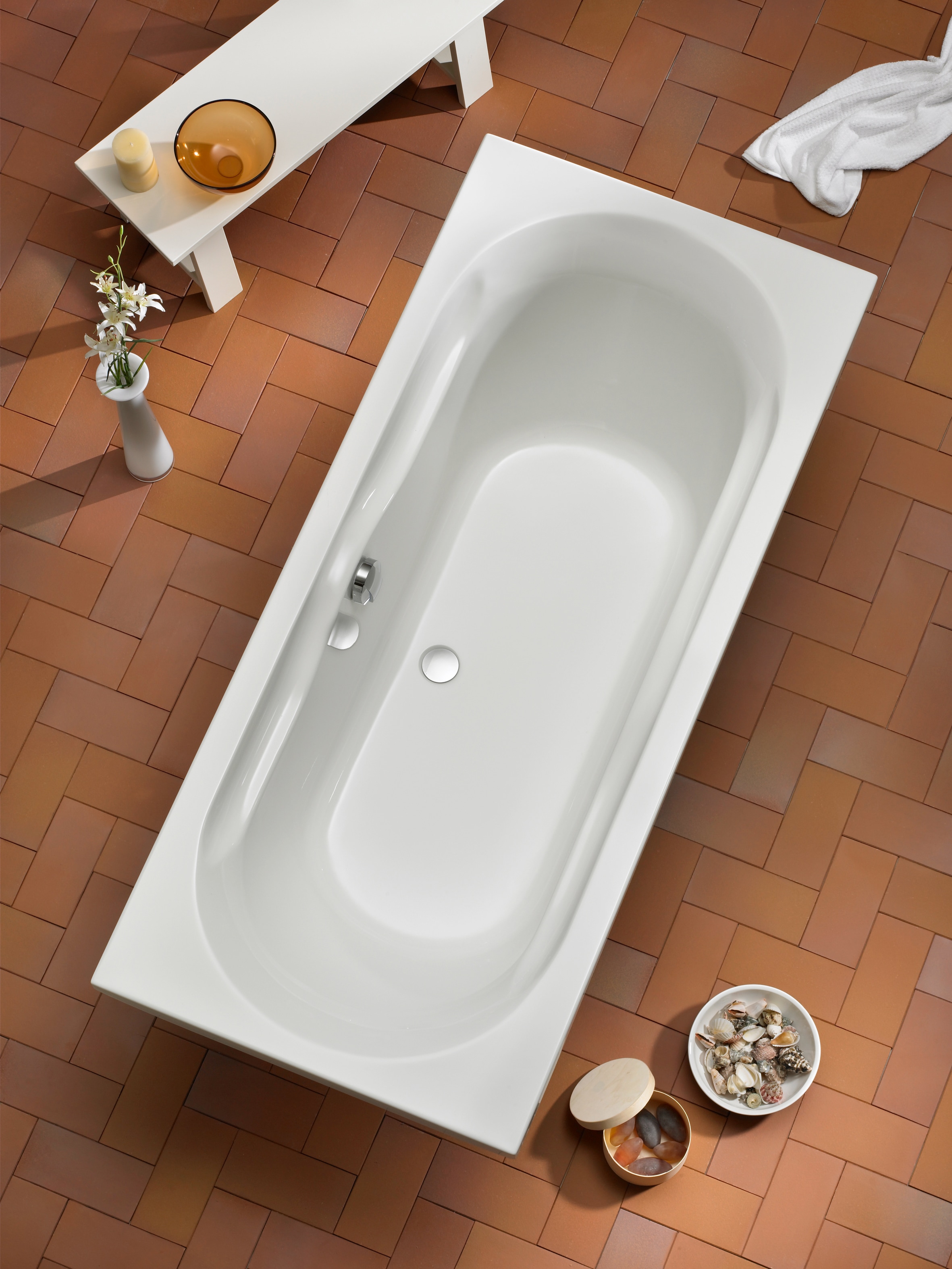 OTTOFOND Badewanne »Madera«, (2 tlg.), mit Fußgestell