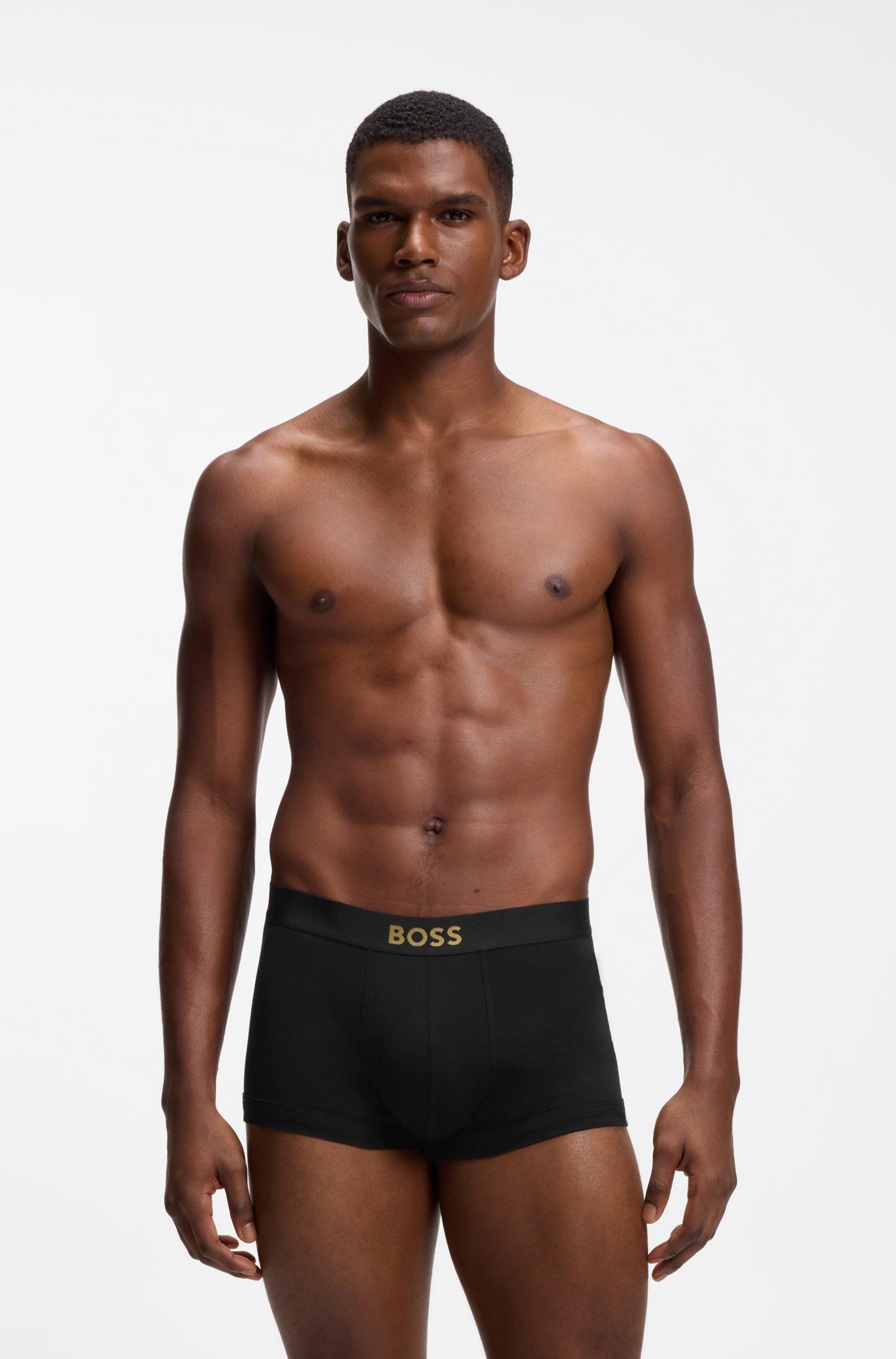 BOSS Trunk »Trunk 2P Gold Logo G« aus gerippter Baumwolle in Geschenkbox