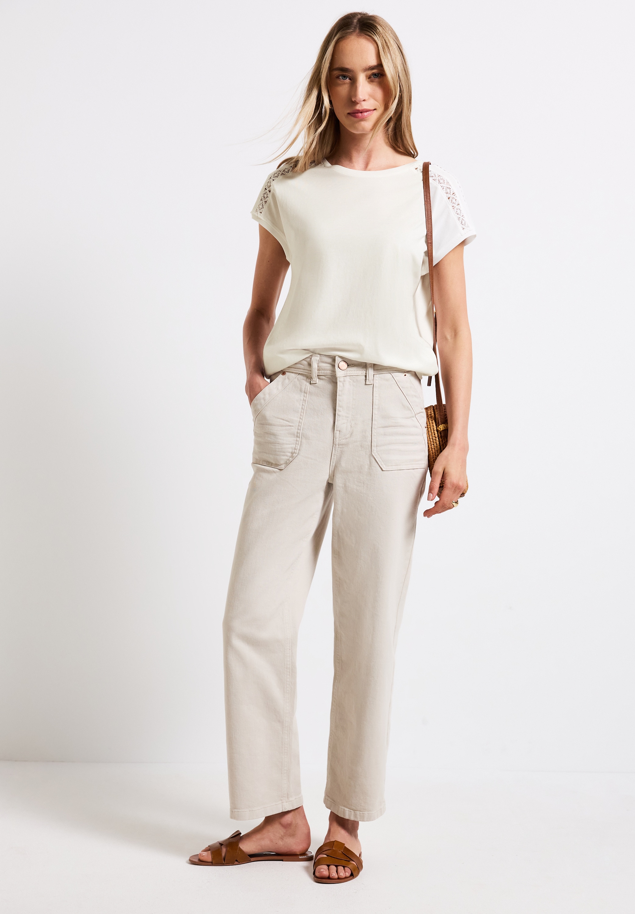 STREET ONE T-Shirt, im soften Baumwoll-Mix