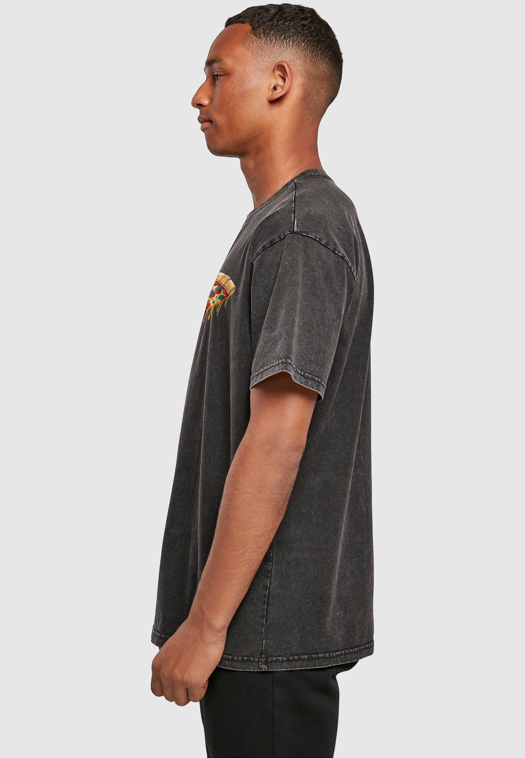 Merchcode T-Shirt »Merchcode Herren Pizza Comic Acid Washed Oversized Tee« 1 Stk.