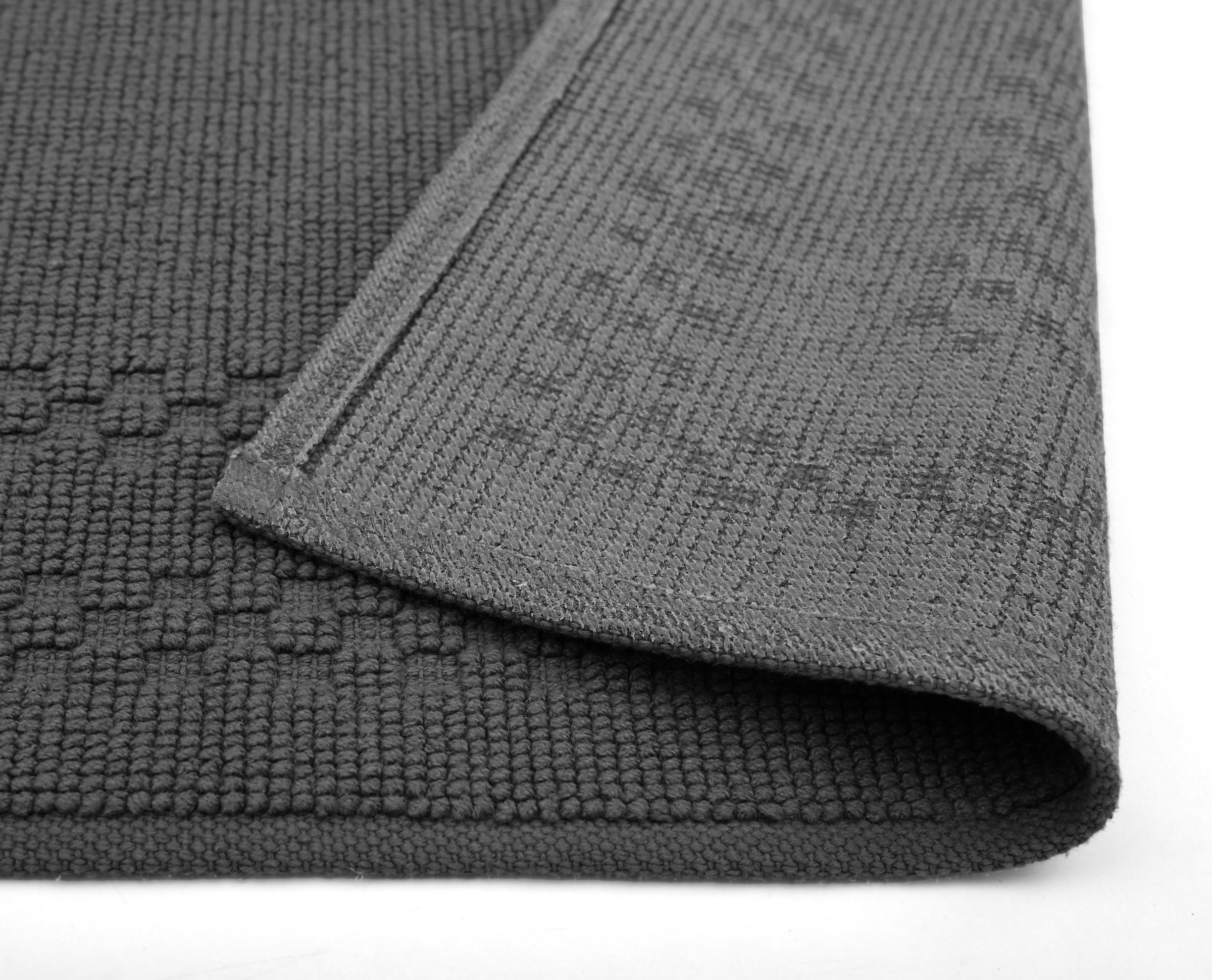 OTTO home Badematte »Regona, 2 tlg. Hotelmatten-Set, 50x70 cm« Höhe 5 mm rutschhemmend beschichtet schnell trocknend 2-teiliges Set, einfarbig, Badematten Set, 100% Baumwolle