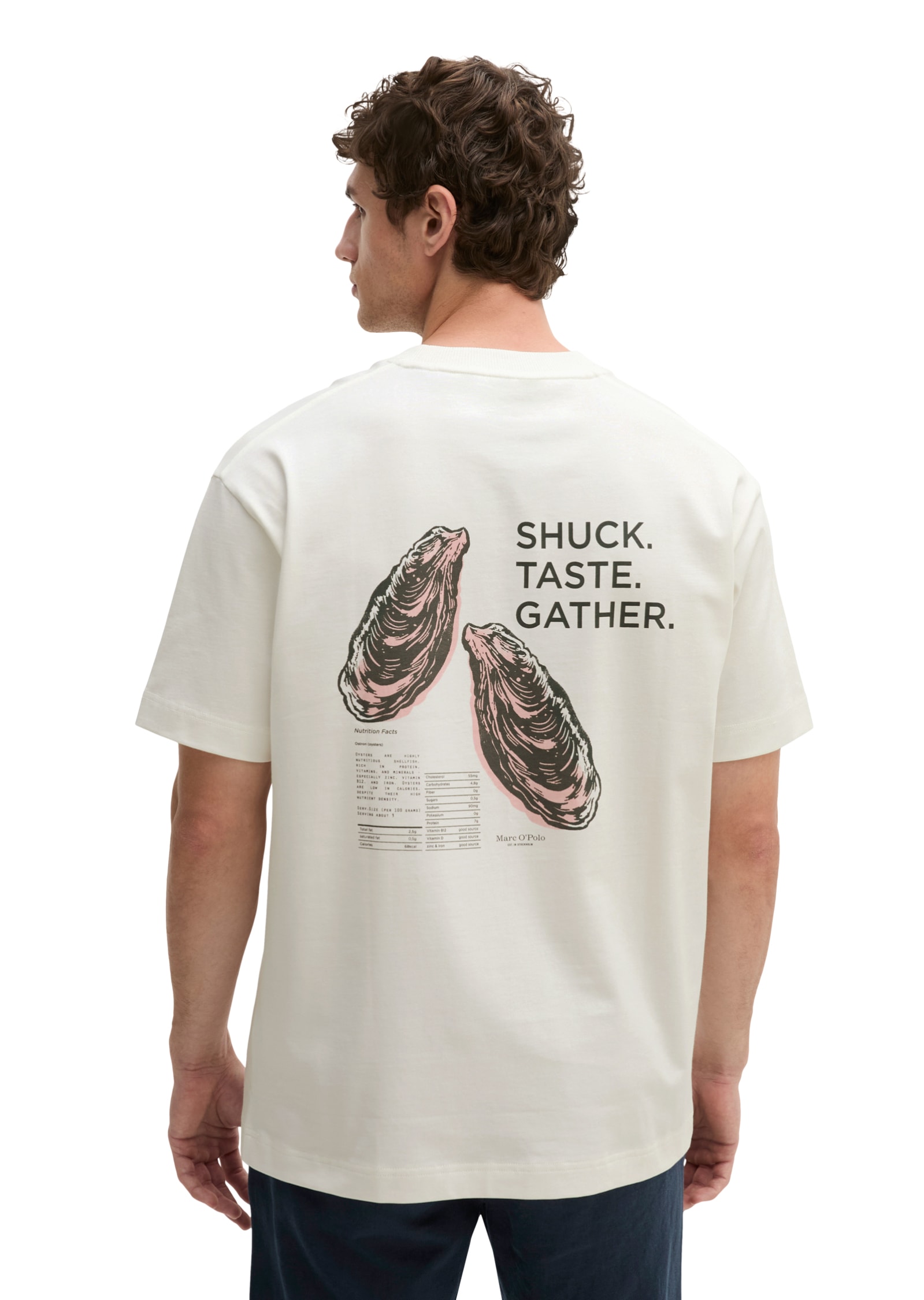 Marc OPolo T-Shirt loose mit maritinem Rückenprint