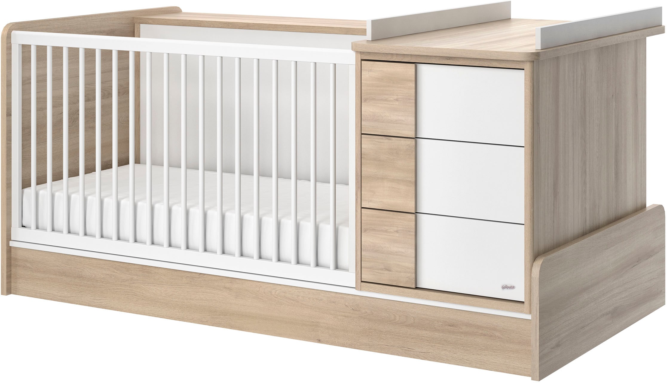 Galipette Bettanlage "Sasha" 5 Stk. tlg. bestehend aus Bett, Regal, Kommode günstig online kaufen