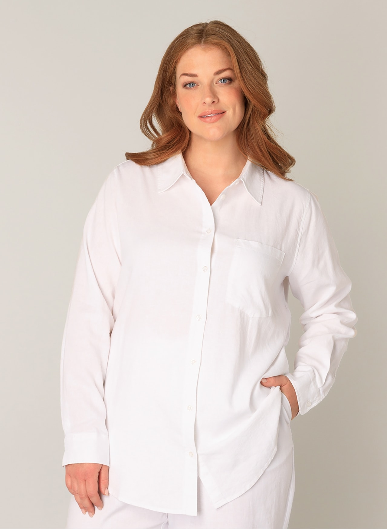 Base Level Curvy Langarmbluse "Yaella" günstig online kaufen