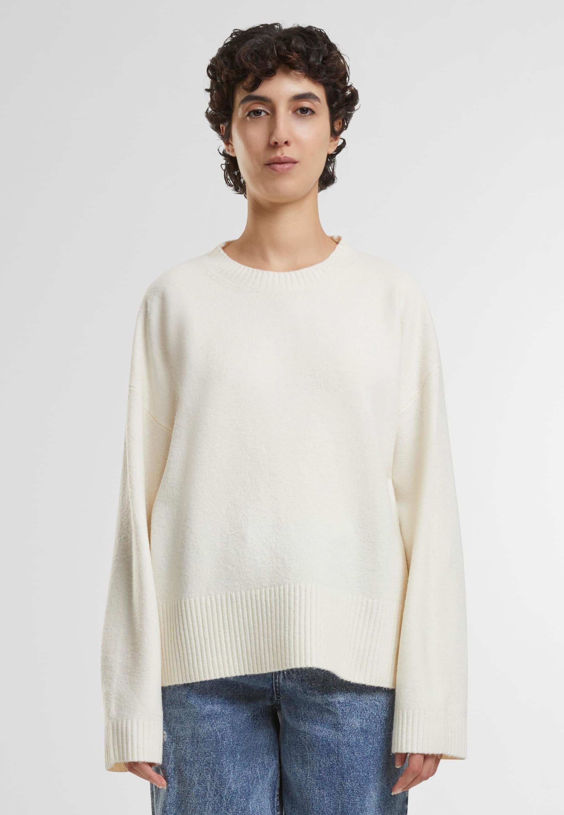 URBAN CLASSICS Rundhalspullover »Urban Classics Ladies Soft Oversized Sweater«, (1 tlg.)