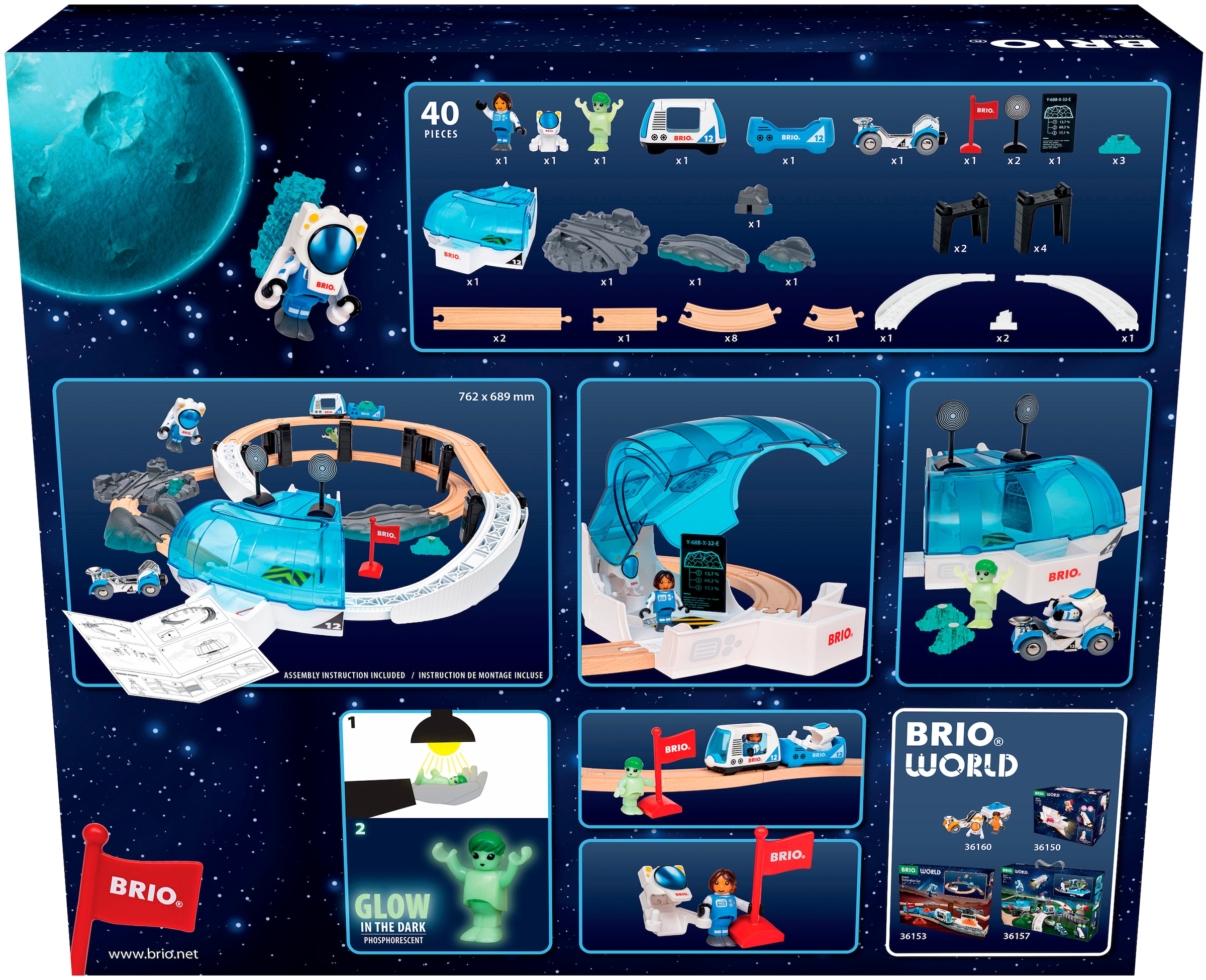 BRIO® Spielwelt »BRIO World - Großes Weltraumstations-Set (36155)«