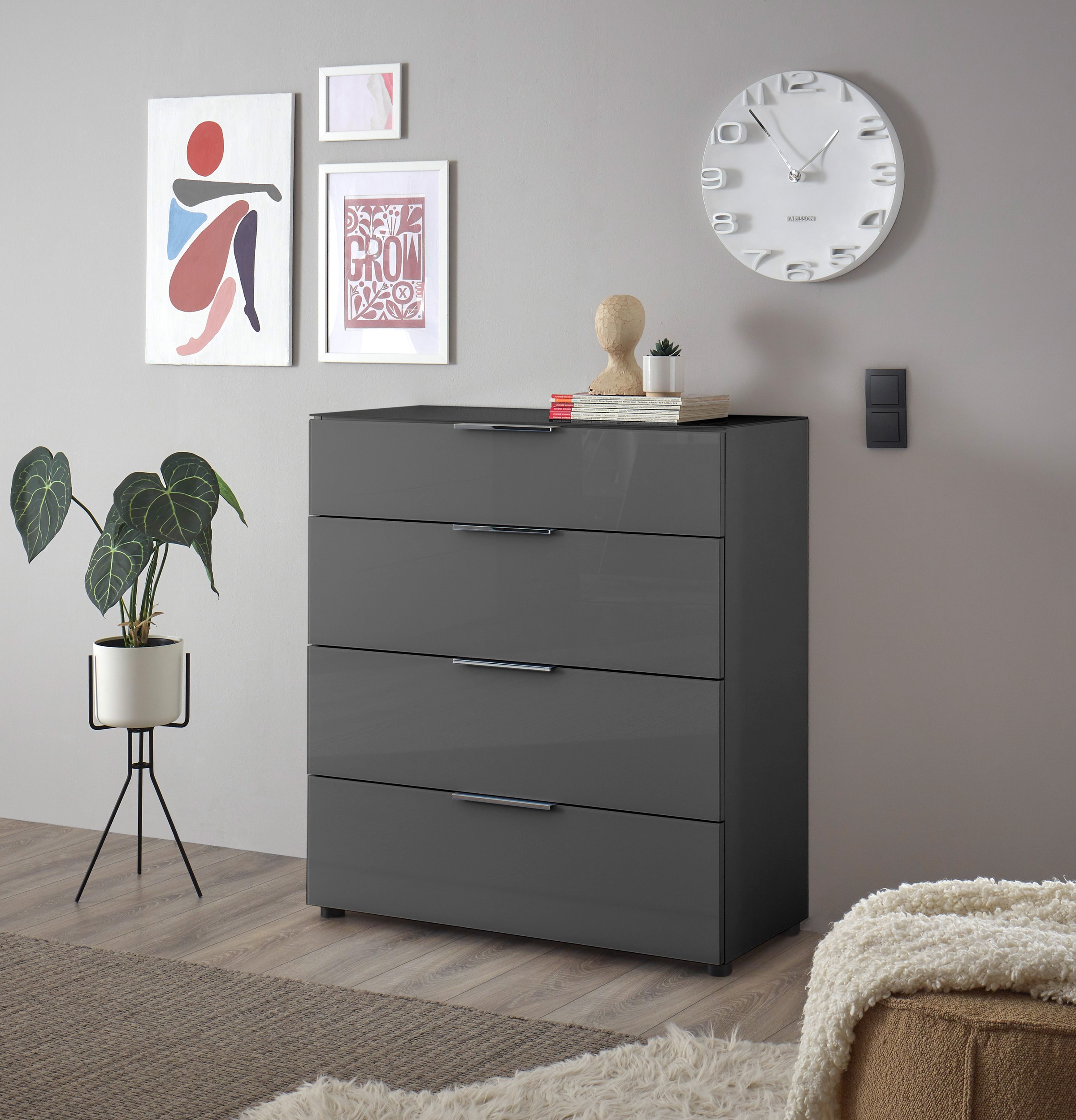 HBZ Kommode "Santorin Mehrzweckschrank mit Schubkästen, BxHxT 90x99x40 cm" günstig online kaufen