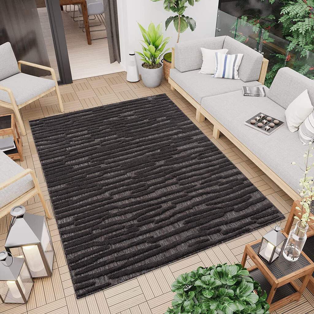 Carpet City Teppich "In-& Outdoorteppich Santorini 58394, 3D-Effekt, Streif günstig online kaufen