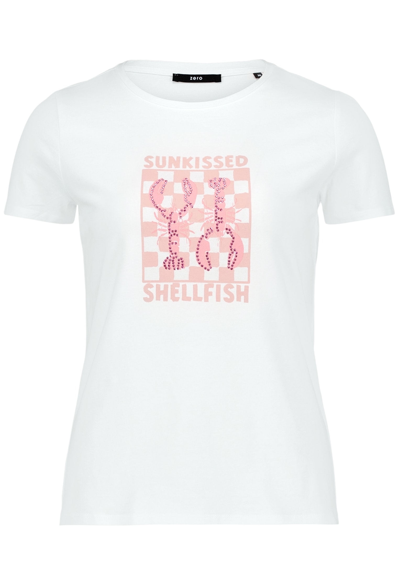Zero Kurzarmshirt »Damen mit Aufdruck« 1 Glitzer.