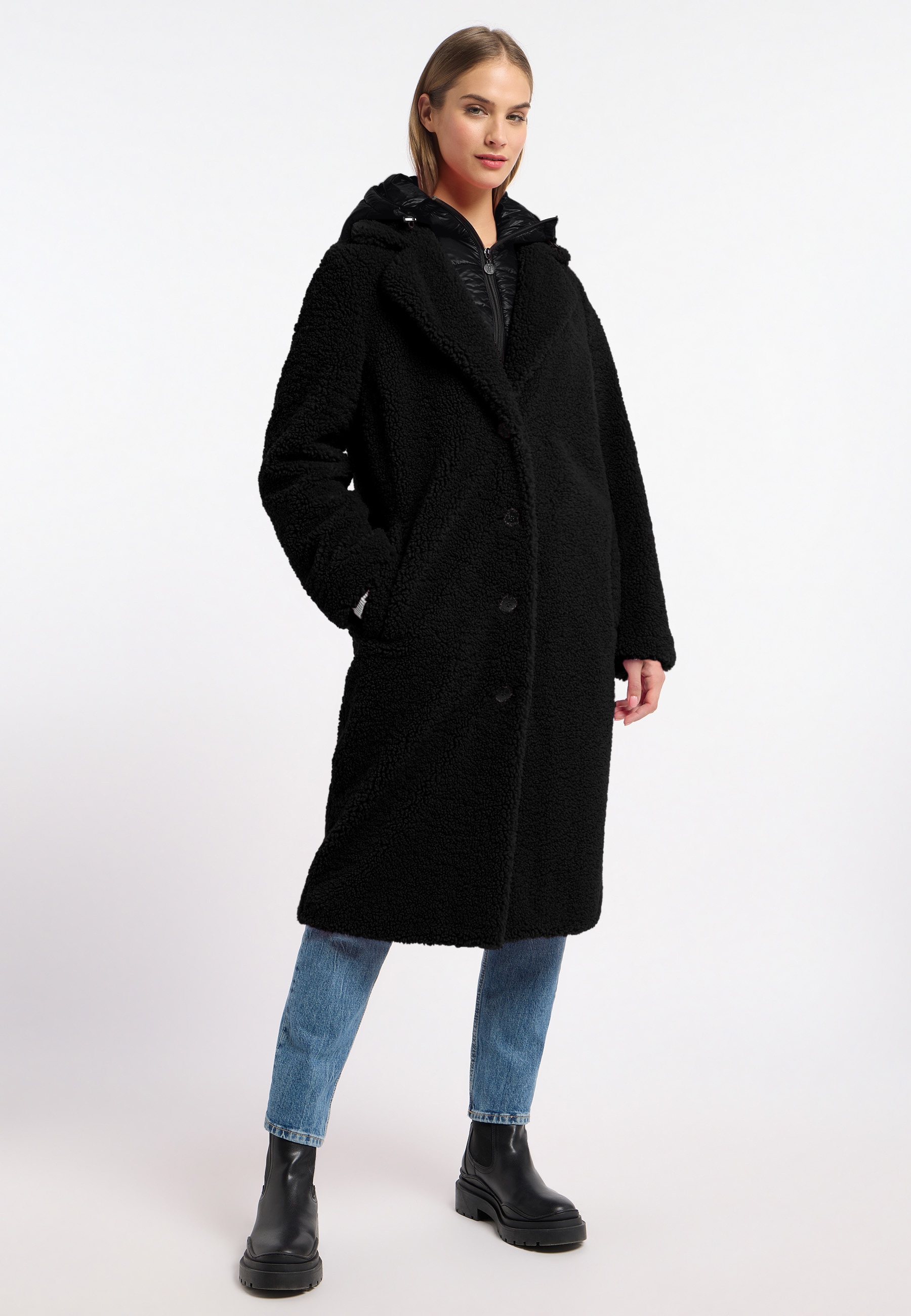 Frieda & Freddies Fellimitatmantel »Fake Fur Coat / Gine2«