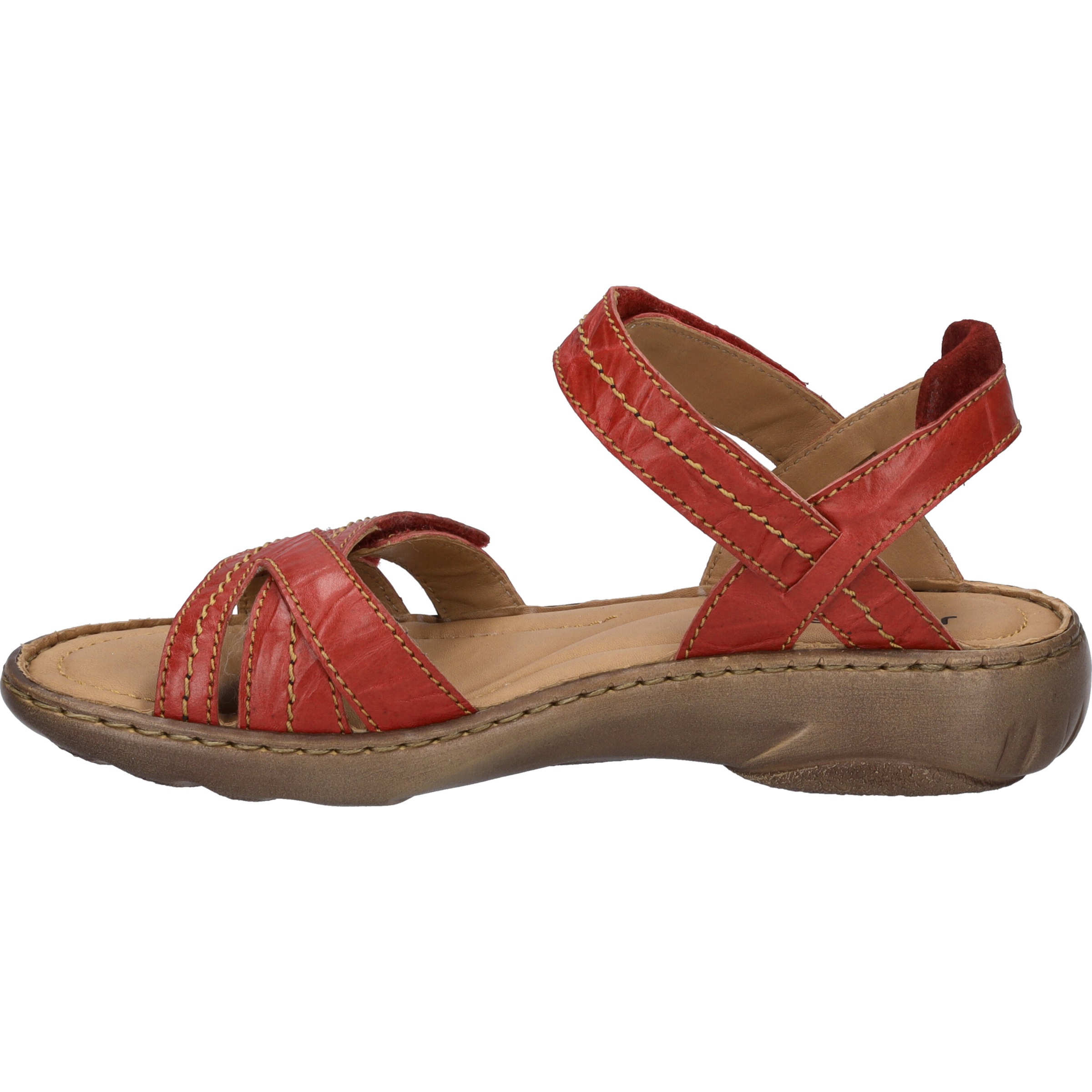Sandale JOSEF SEIBEL "Debra 62, rot", Damen, Gr. 38, rot, Obermaterial: 100% Rindsleder Leather cow., Schuhe Sandale 2