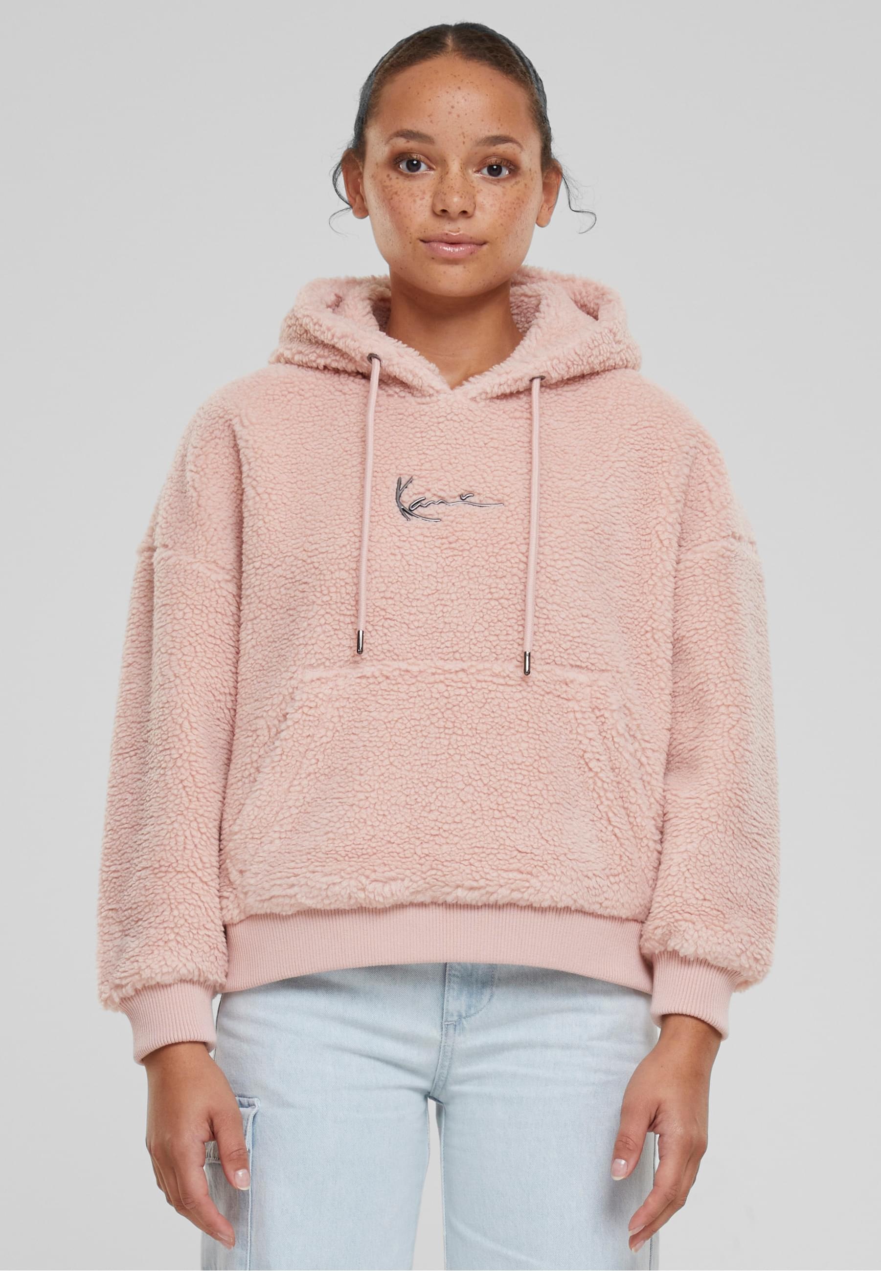 Karl Kani Kapuzenpullover »Karl Kani Damen KW233-041-1 KK Metal Signature Teddy Os Hoodie«, (1 tlg.)