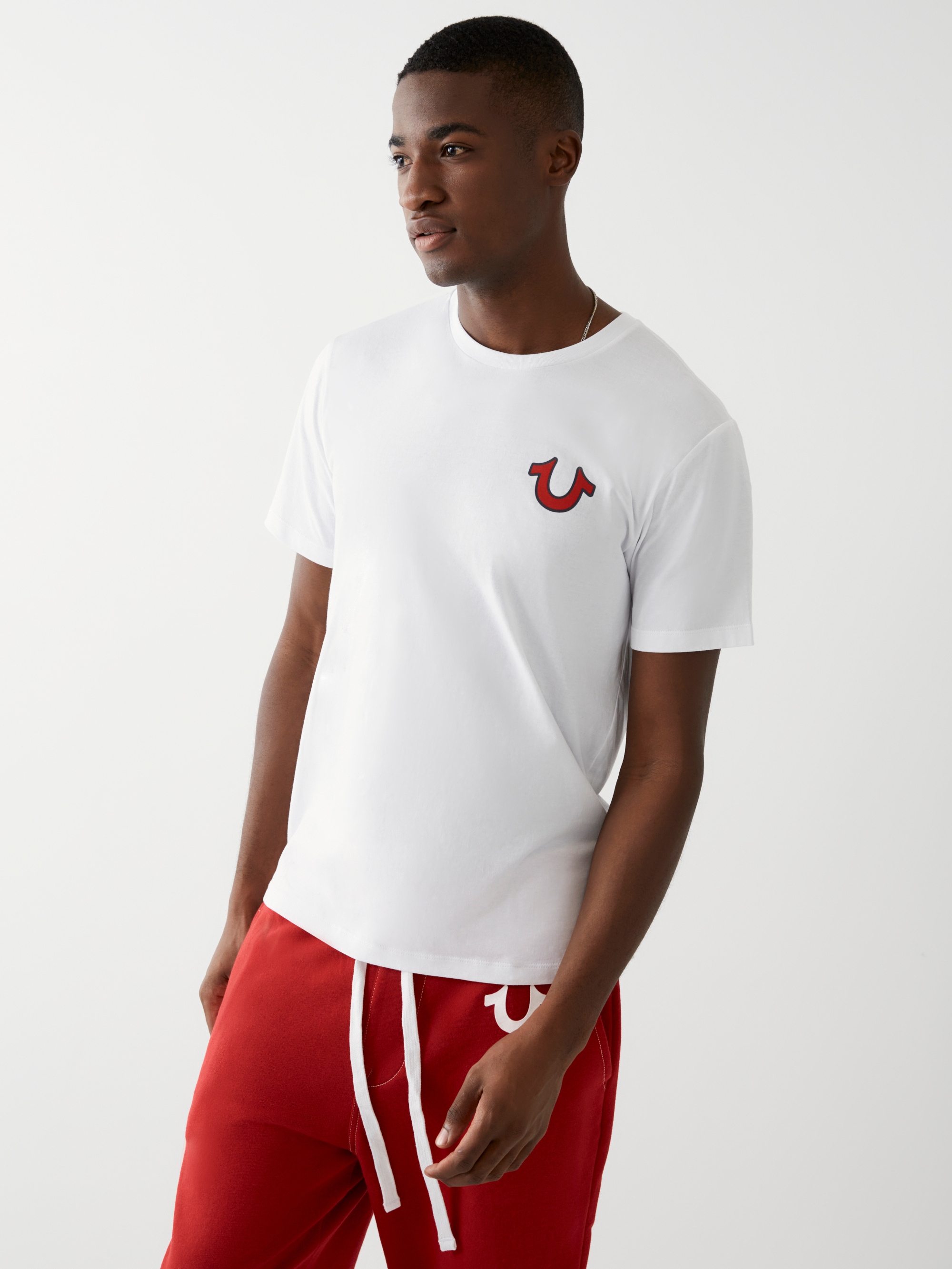 True Religion Rundhalsshirt "BUDDHA CREW TEE" Baumwolle, regular fit
