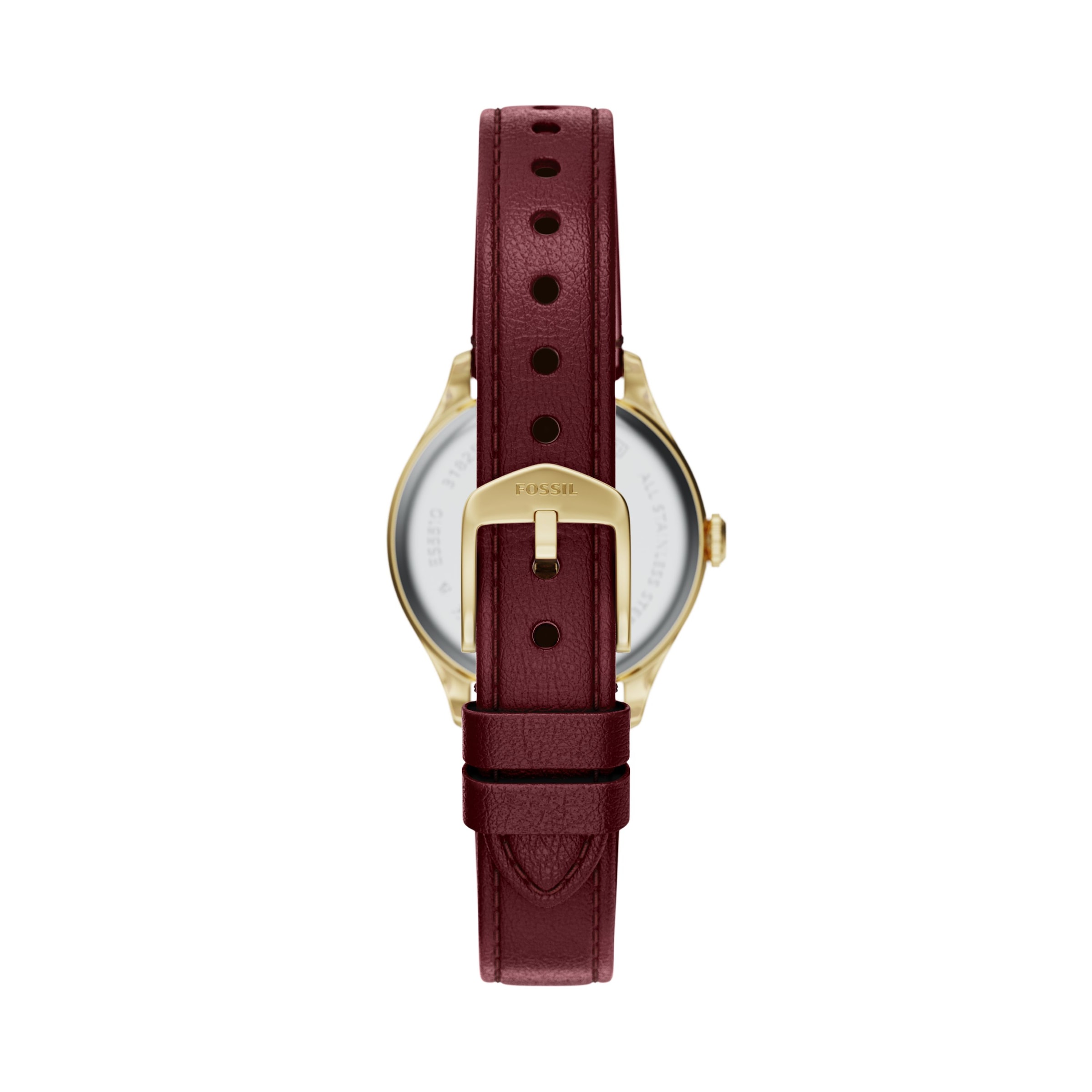 Fossil Quarzuhr »Gilmore« Armbanduhr, Lederarmband, analog