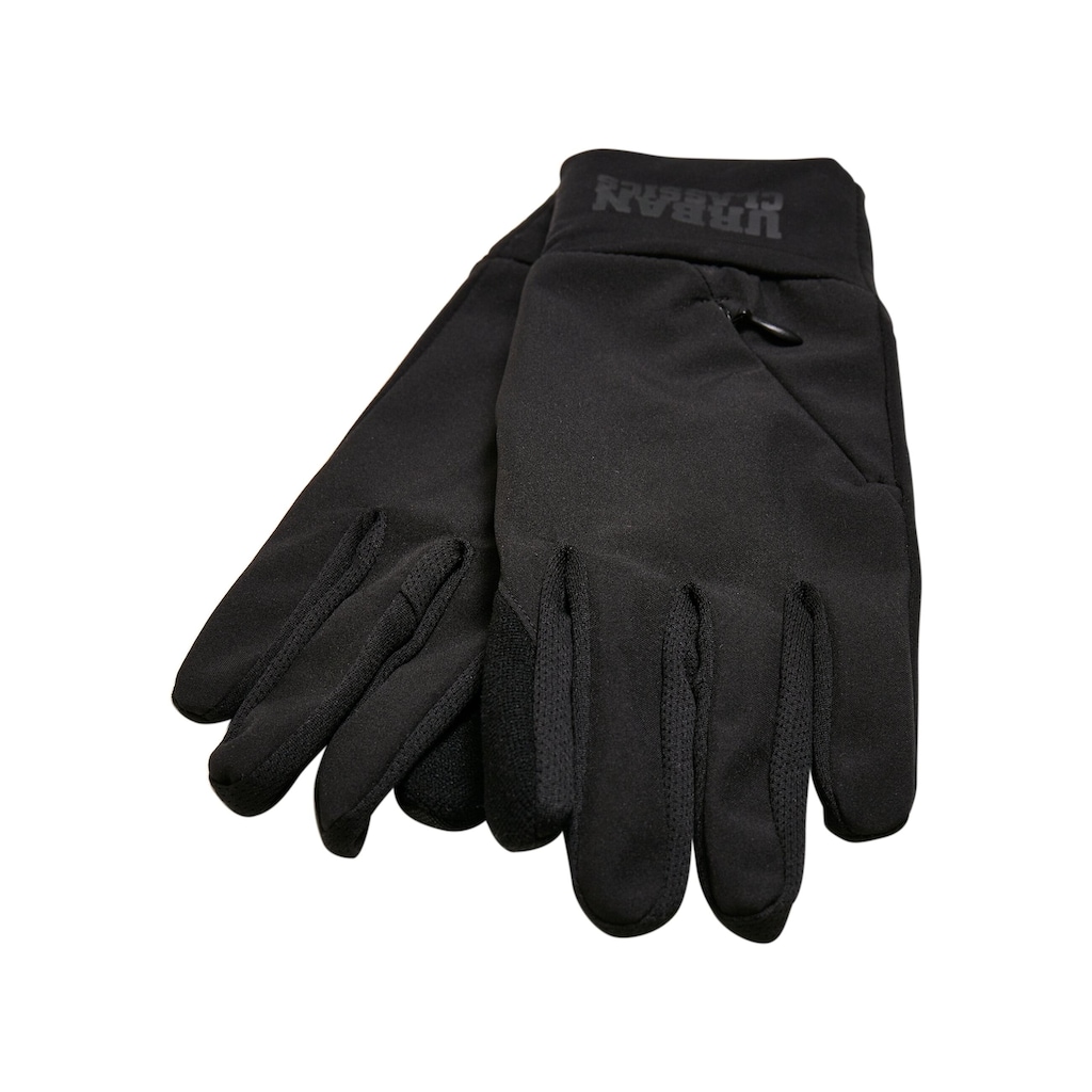 URBAN CLASSICS Baumwollhandschuhe »Unisex Logo Cuff Performance Gloves«