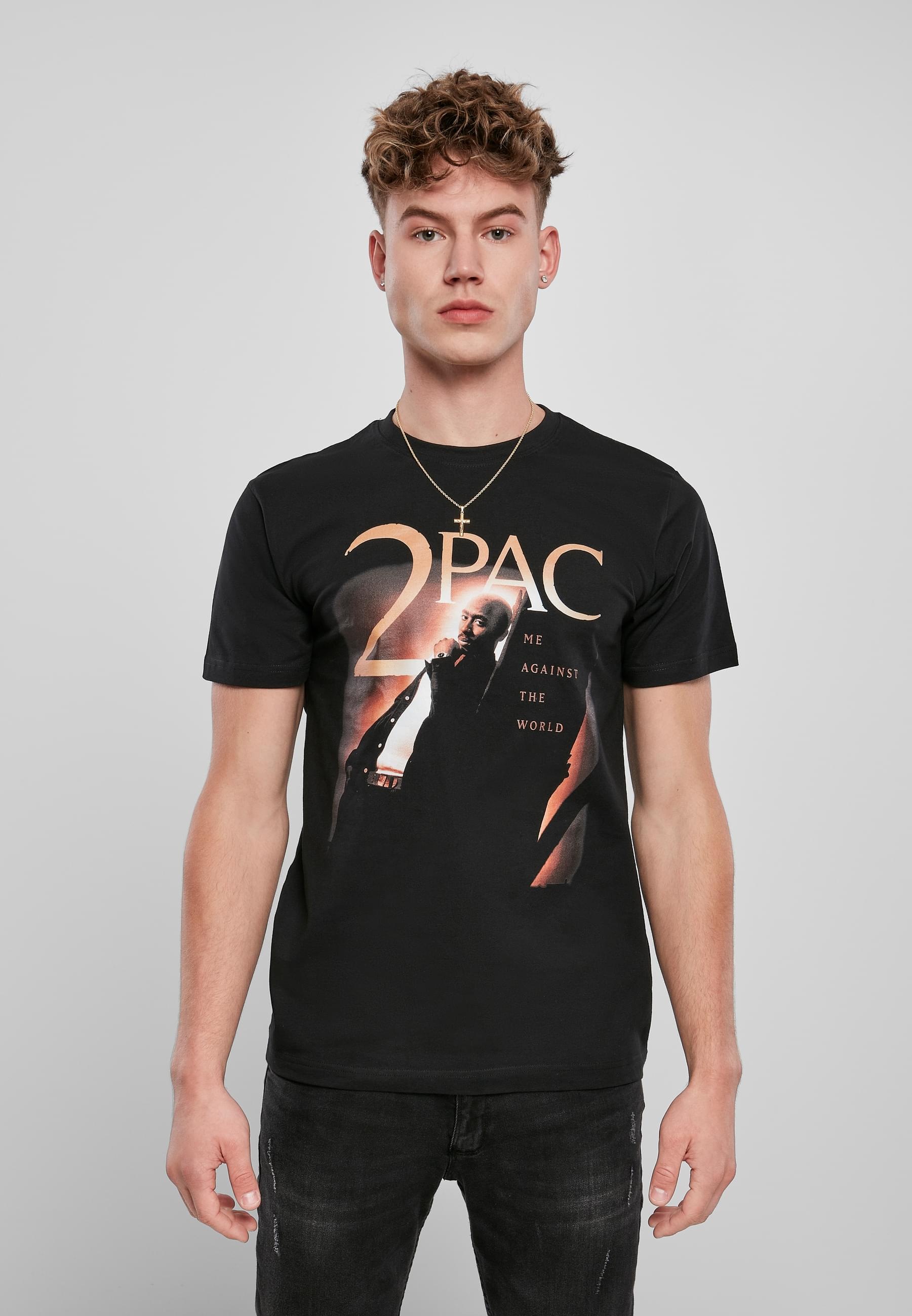 MisterTee T-Shirt »MisterTee Herren Tupac Me Against The World Cover Tee«, (1 tlg.)