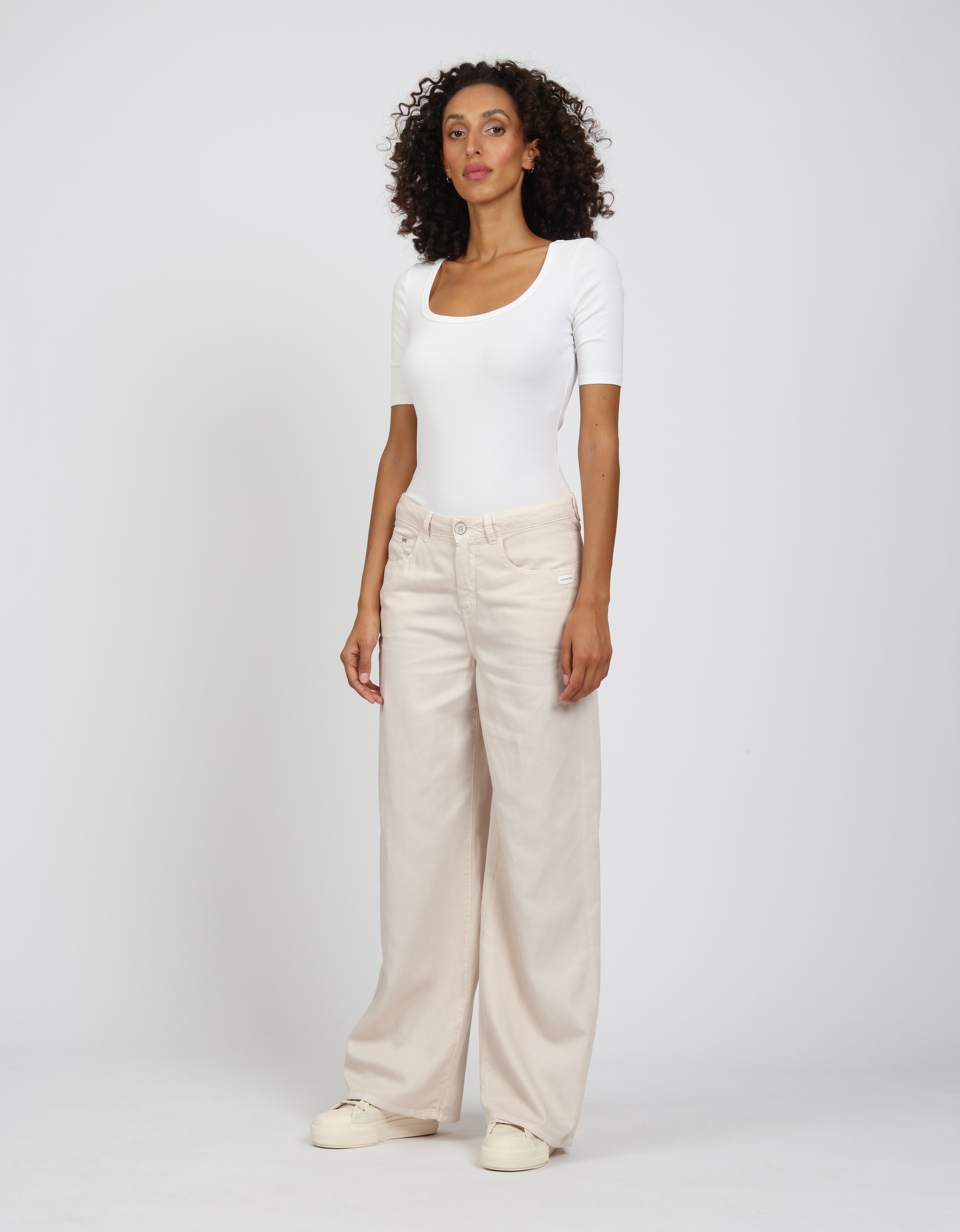 GANG Weite Jeans »94CARLOTTA« weiter Fit im bodenlangen Palazzo-Style