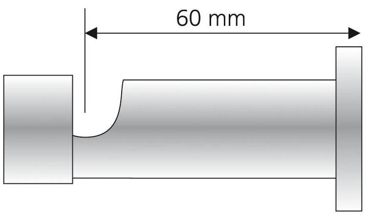 Liedeco Träger für Gardinenstangen Ø 20 mm
