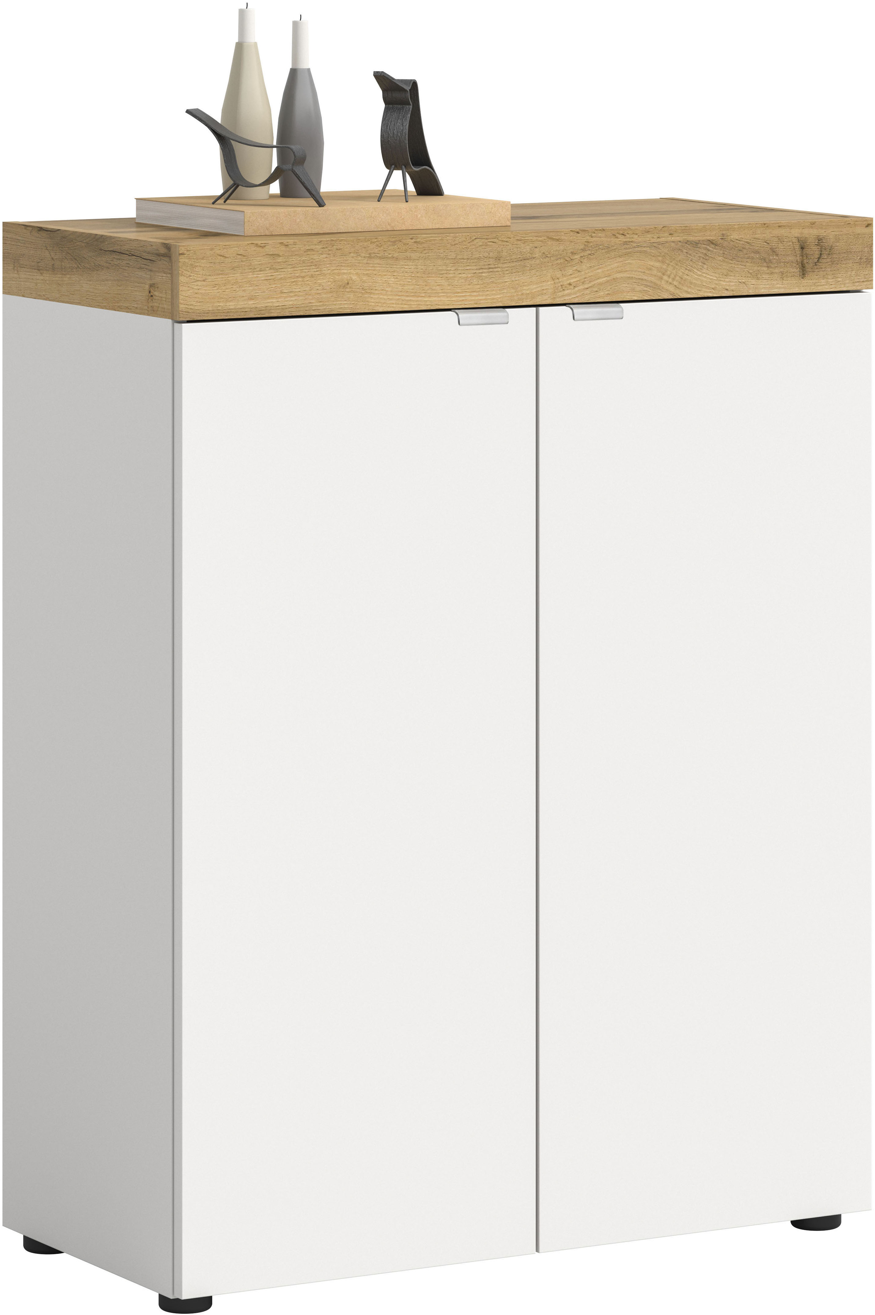 OTTO home Schuhschrank "MAMBO II, Breite 77 cm, 2 Türen, 5 Einlegeböden" 1 Stk. tlg. Schuhschrank, Schuhkommode, Flur, Diele