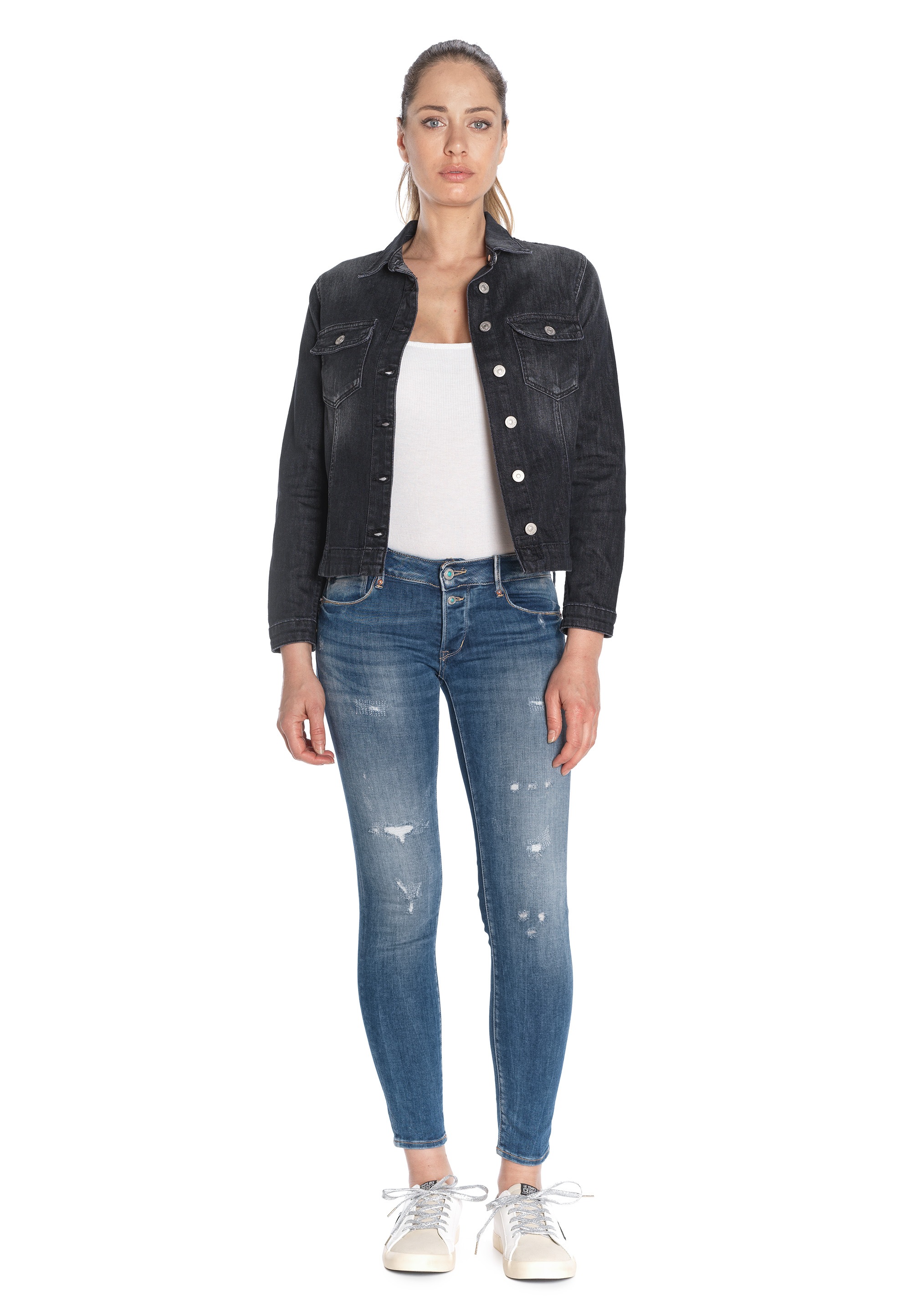 Le Temps Des Cerises Bequeme Jeans "PULPC", in tollem Used-Look günstig online kaufen