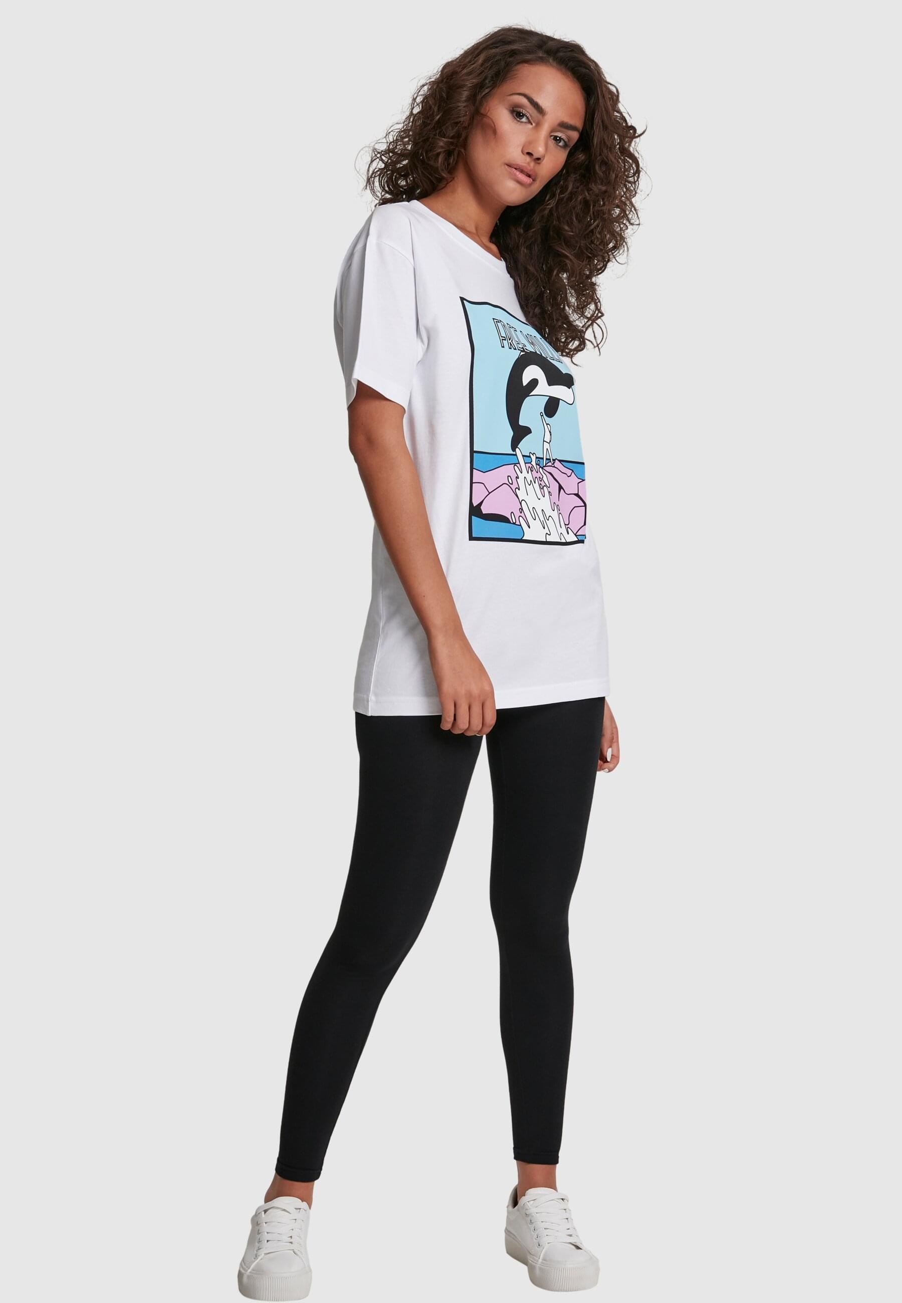 MisterTee T-Shirt »MisterTee Damen Ladies Free Willy Tee«, (1 tlg.)