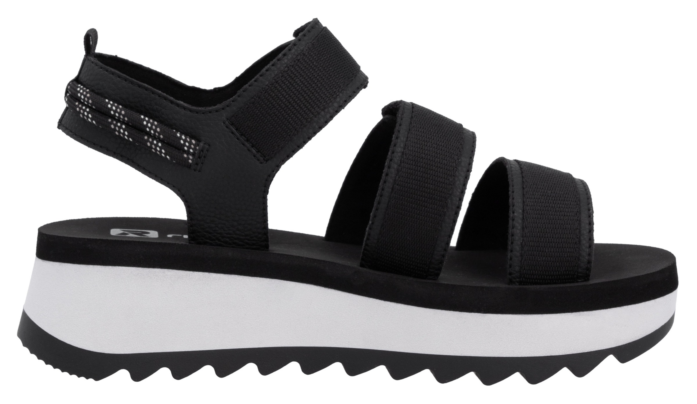 RIEKER Sport Plateausandale »Adelaide«, Sommerschuh, Outdoorsandale, Sandalette mit Klettverschlüsse