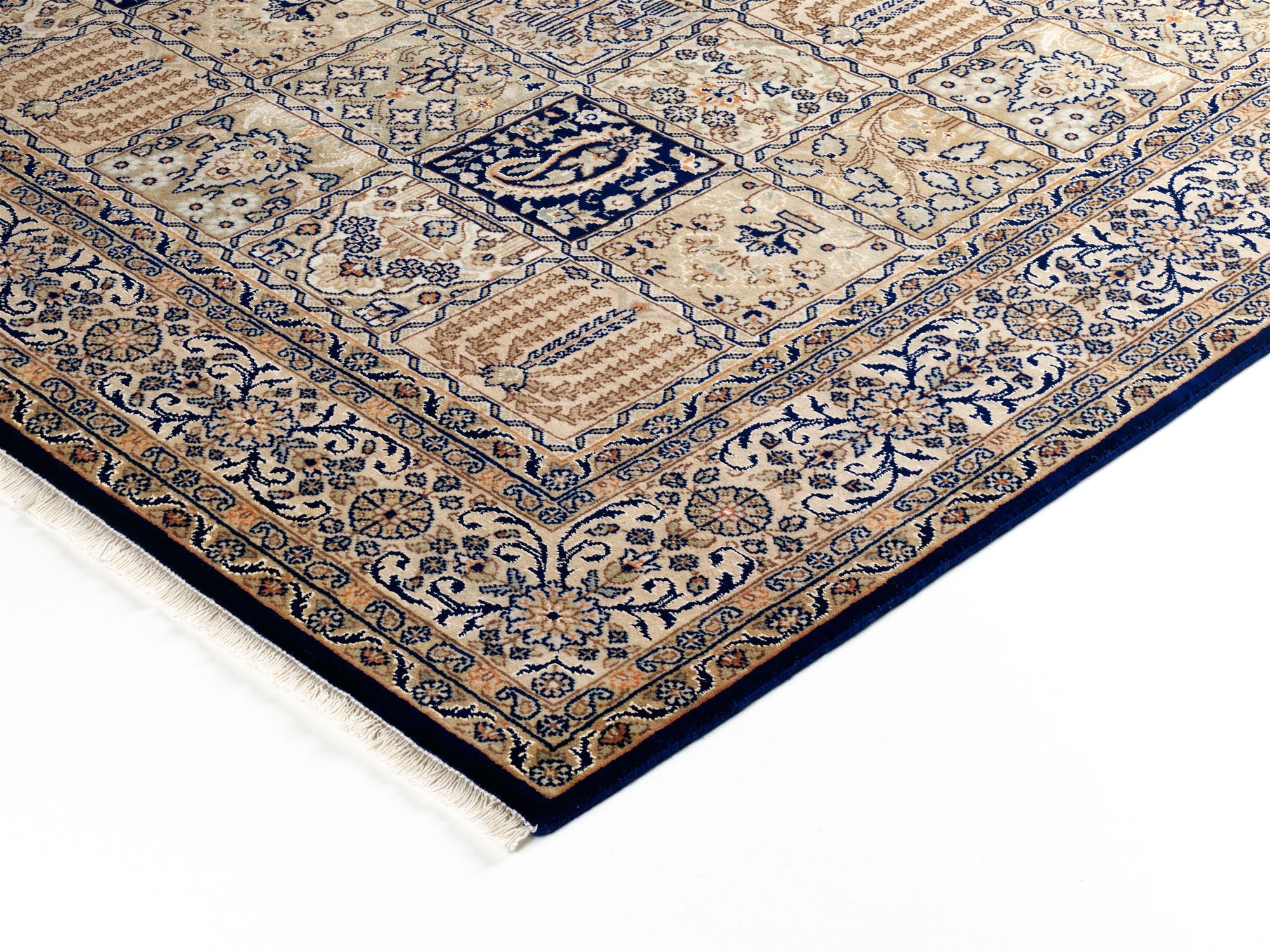 OCI DIE TEPPICHMARKE Orientteppich »Vasuki«, rechteckig, 4 mm Höhe, hochwertig handgeknüpft, mit Fransen, Wohnzimmer
