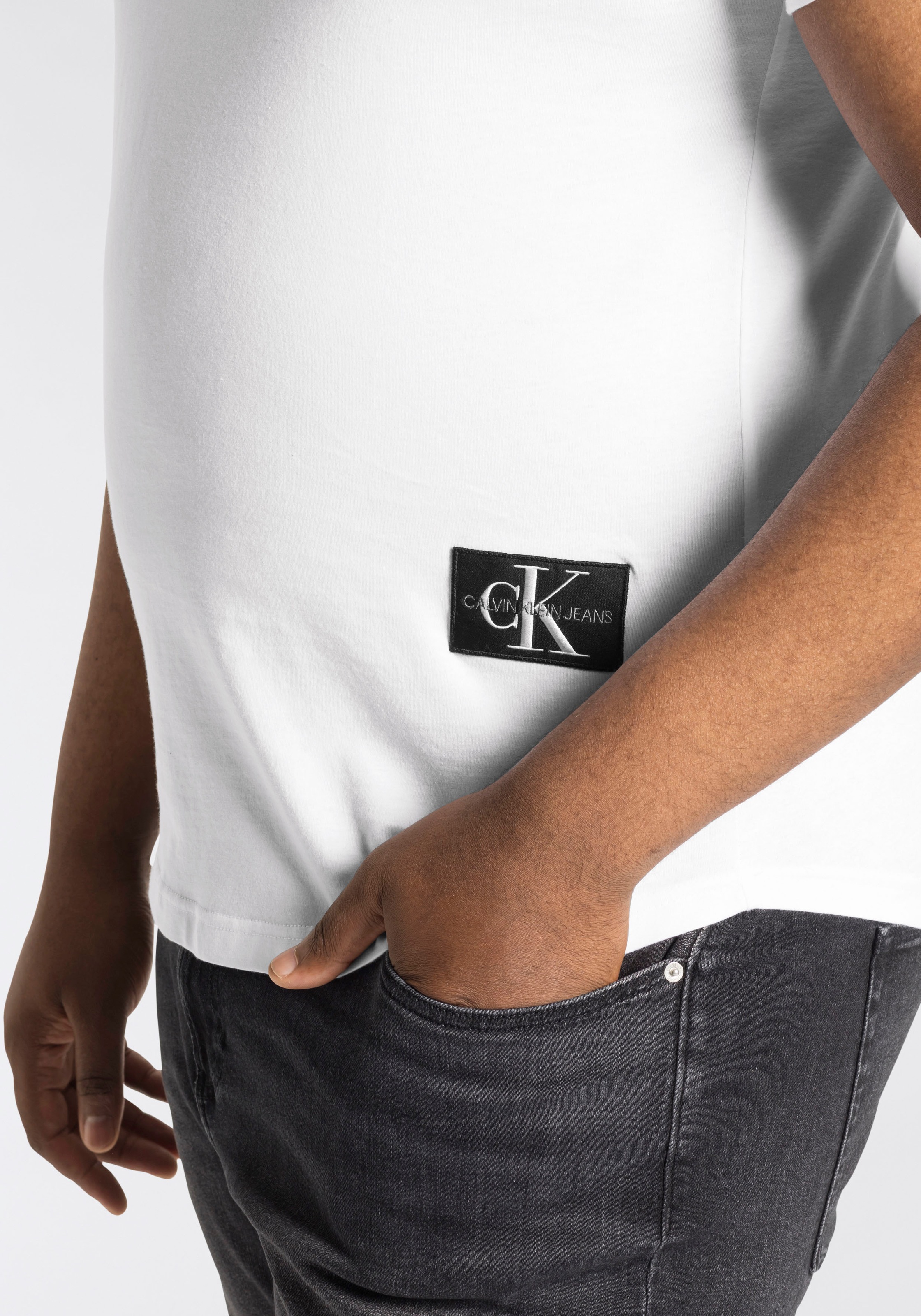 Calvin Klein Jeans Plus T-Shirt »PLUS BADGE TURN UP SLEEVE«