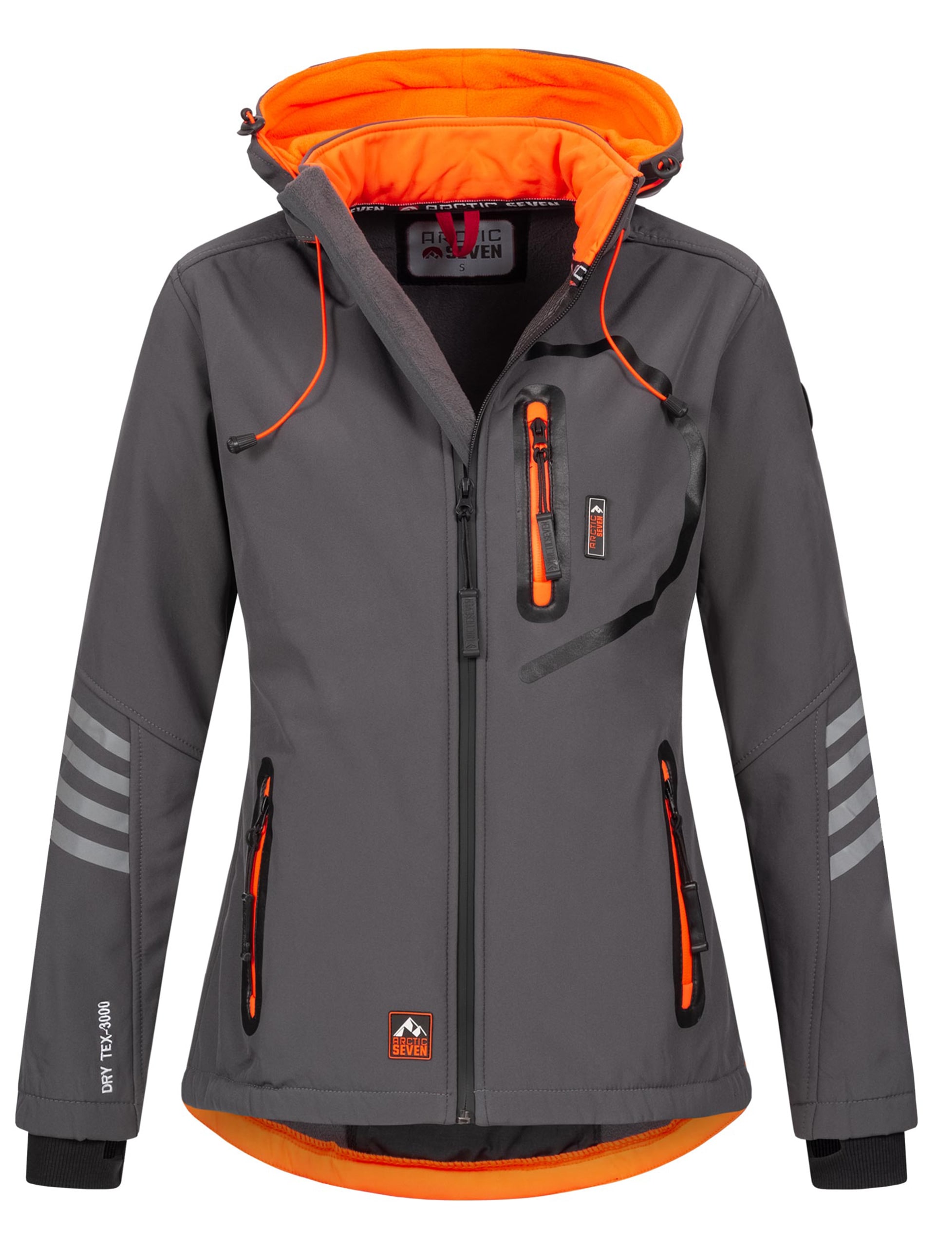 Arctic Seven 1100000002199 "ASNicolia" funktionale Outdoorjacke mit abnehmbarer Kapuze