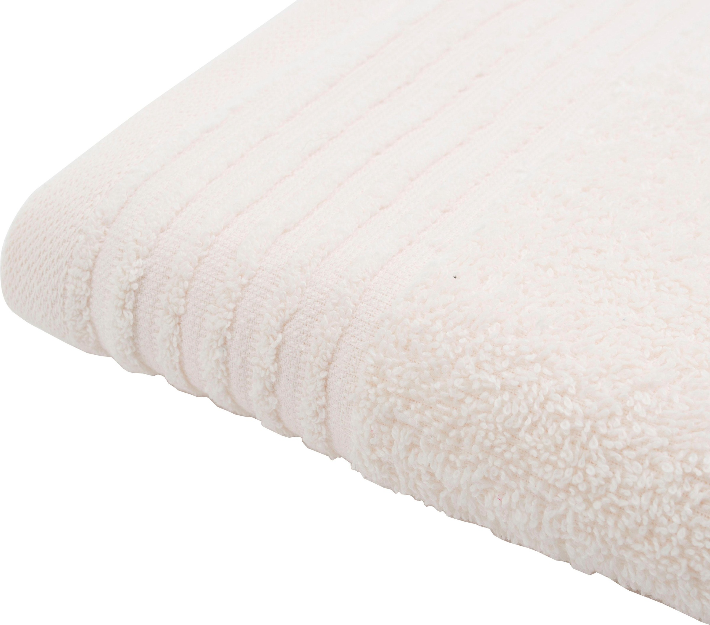 Gözze Gästehandtücher "Hanna" Set, Uni Farben, strukturierte Bordüre, 100% günstig online kaufen