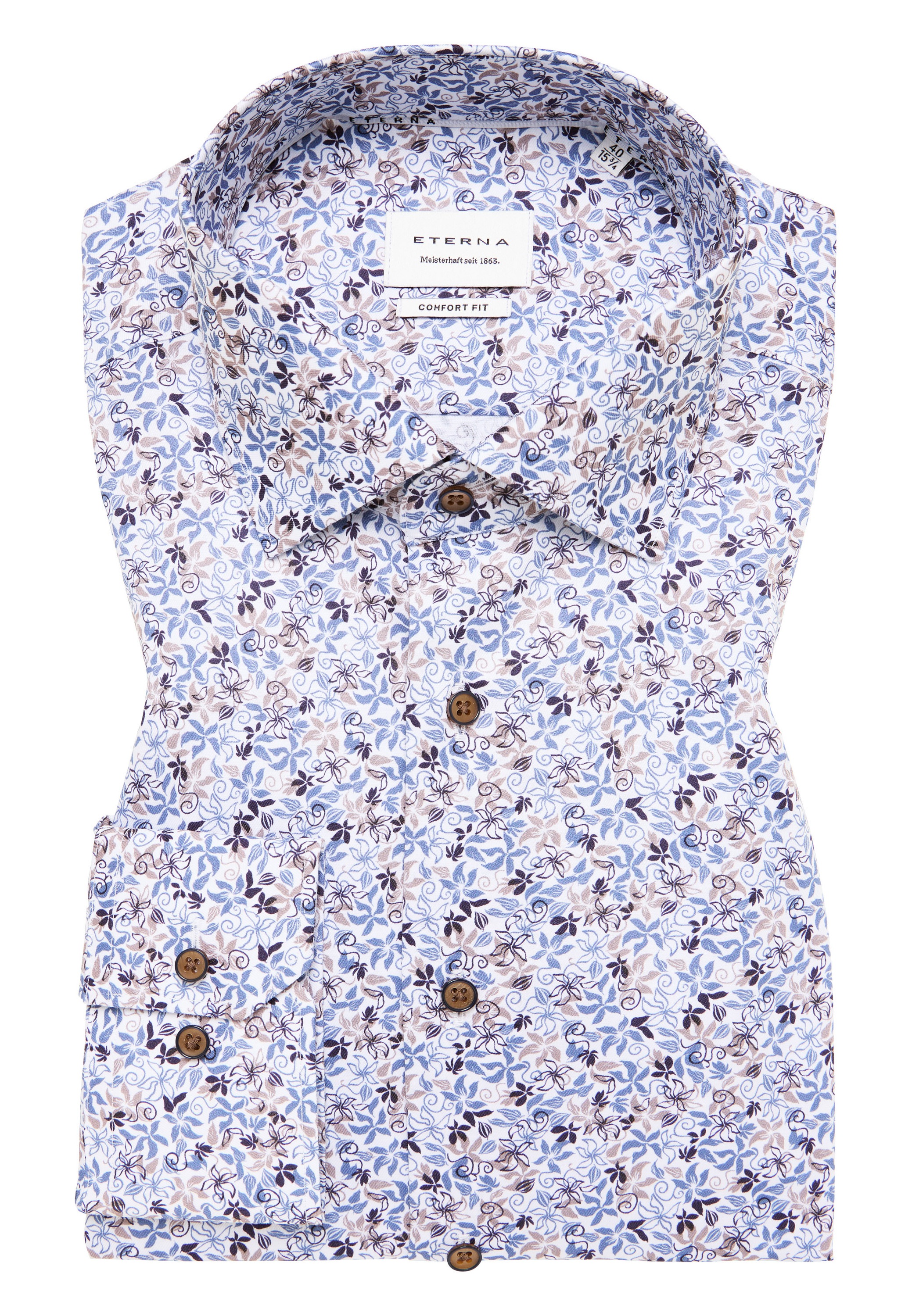 Eterna Langarmhemd »COMFORT FIT«, NON IRON (bügelfrei)