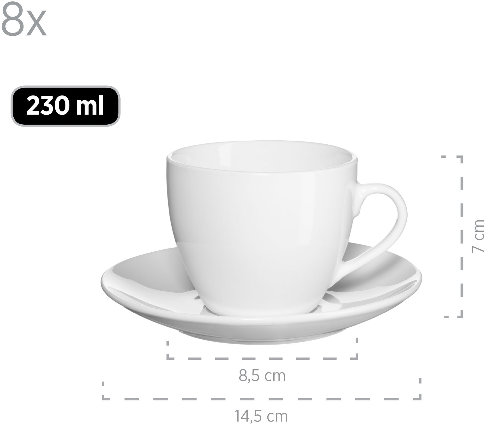 MÄSER Kombiservice »BARCA, Geschirr-Set«