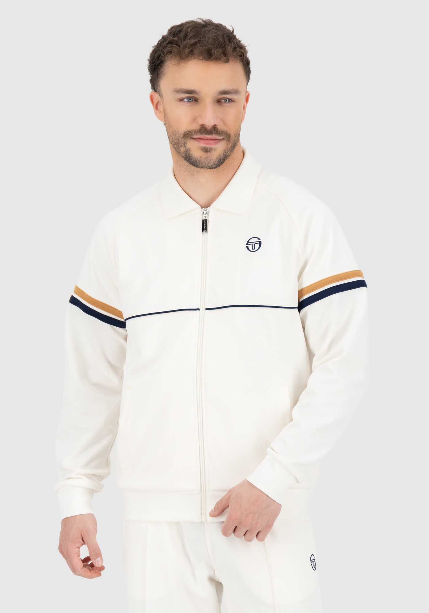 Sergio Tacchini Trainingsjacke »ORION 024 TRACKTOP Herren«, ohne Kapuze, Trainingsjacke Herren, leichte Jacke, Retro, Sportjacke, Outdoor, Sale