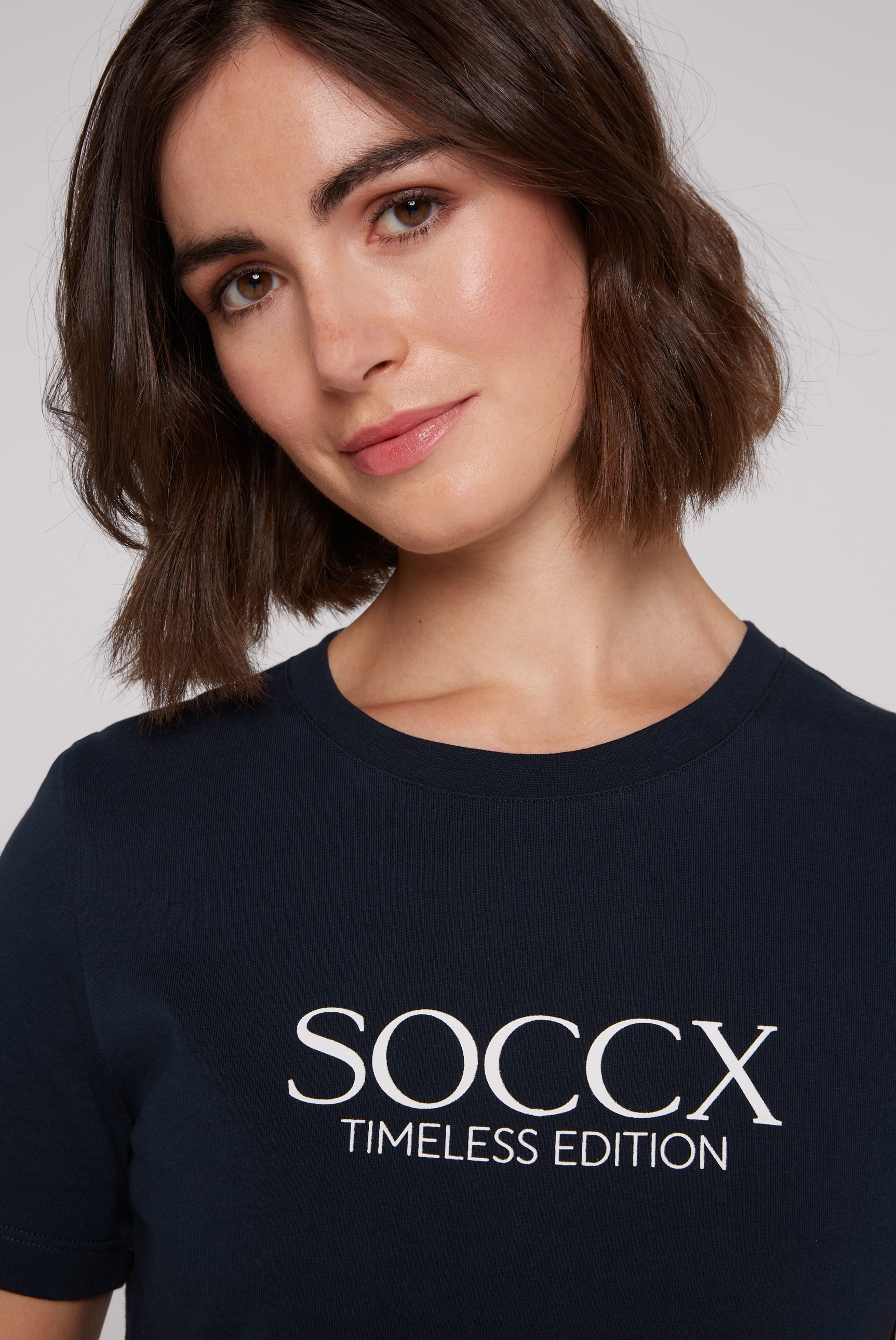 SOCCX Rundhalsshirt, aus Baumwolle