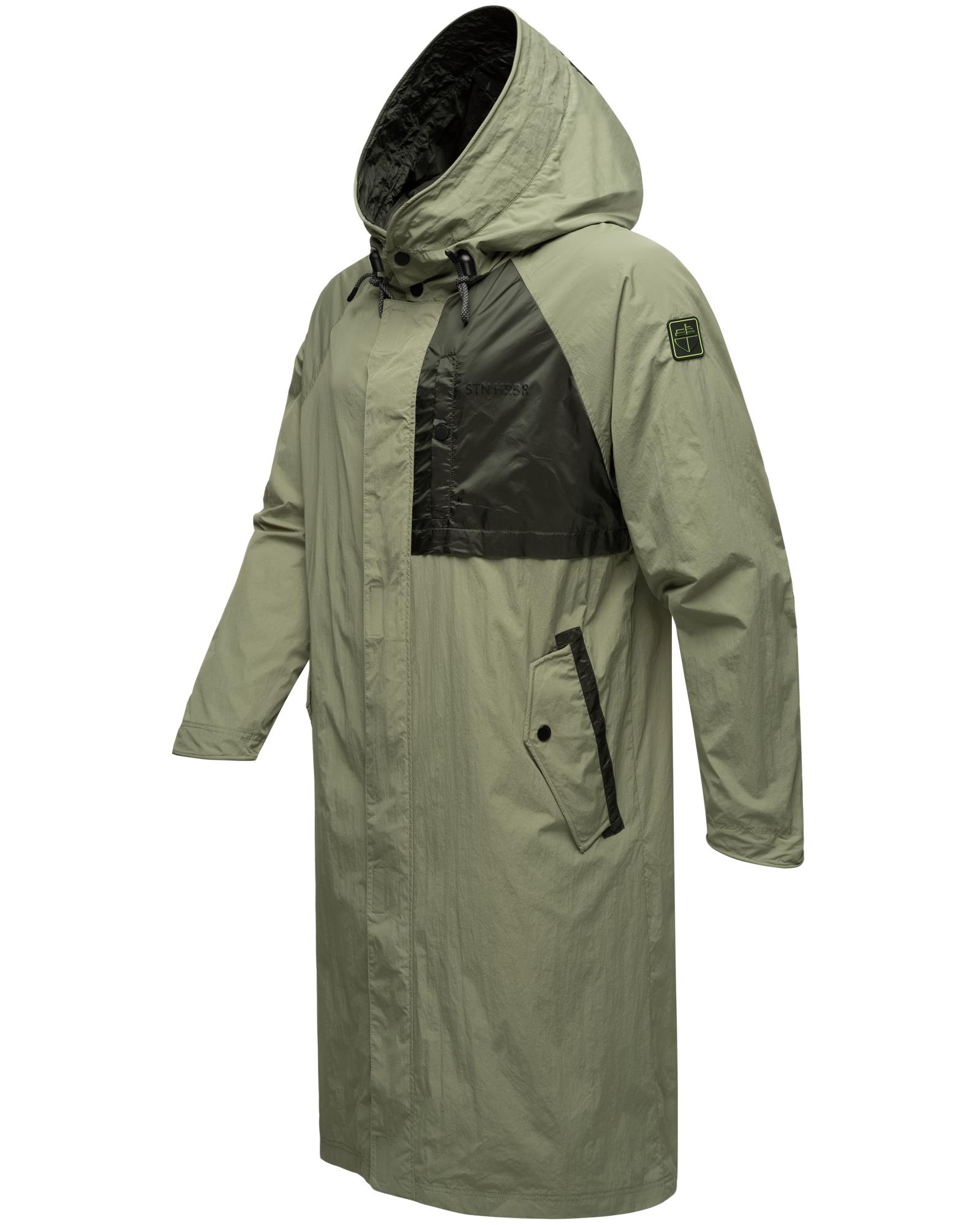 Stone Harbour Regenmantel "Zafaar", Lange Herren Regenjacke mit Kapuze günstig online kaufen