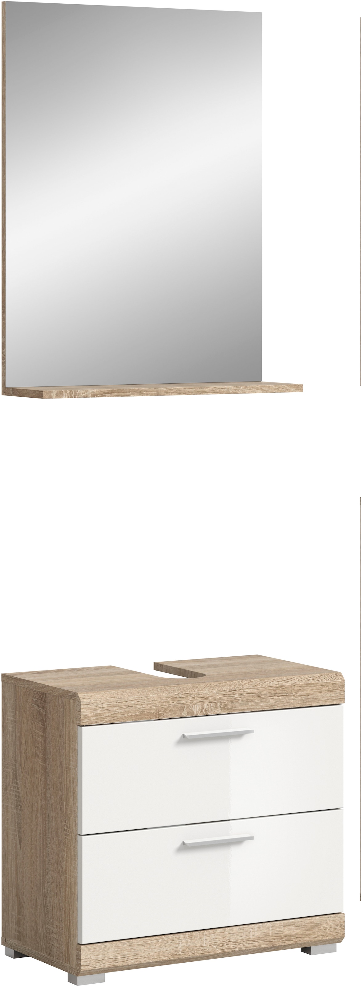 welltime "Siena, 2 teilig, bestehend aus: Waschbeckenunterschrank, Spiegel" Set, TOPSELLER, 2 Stk. tlg.