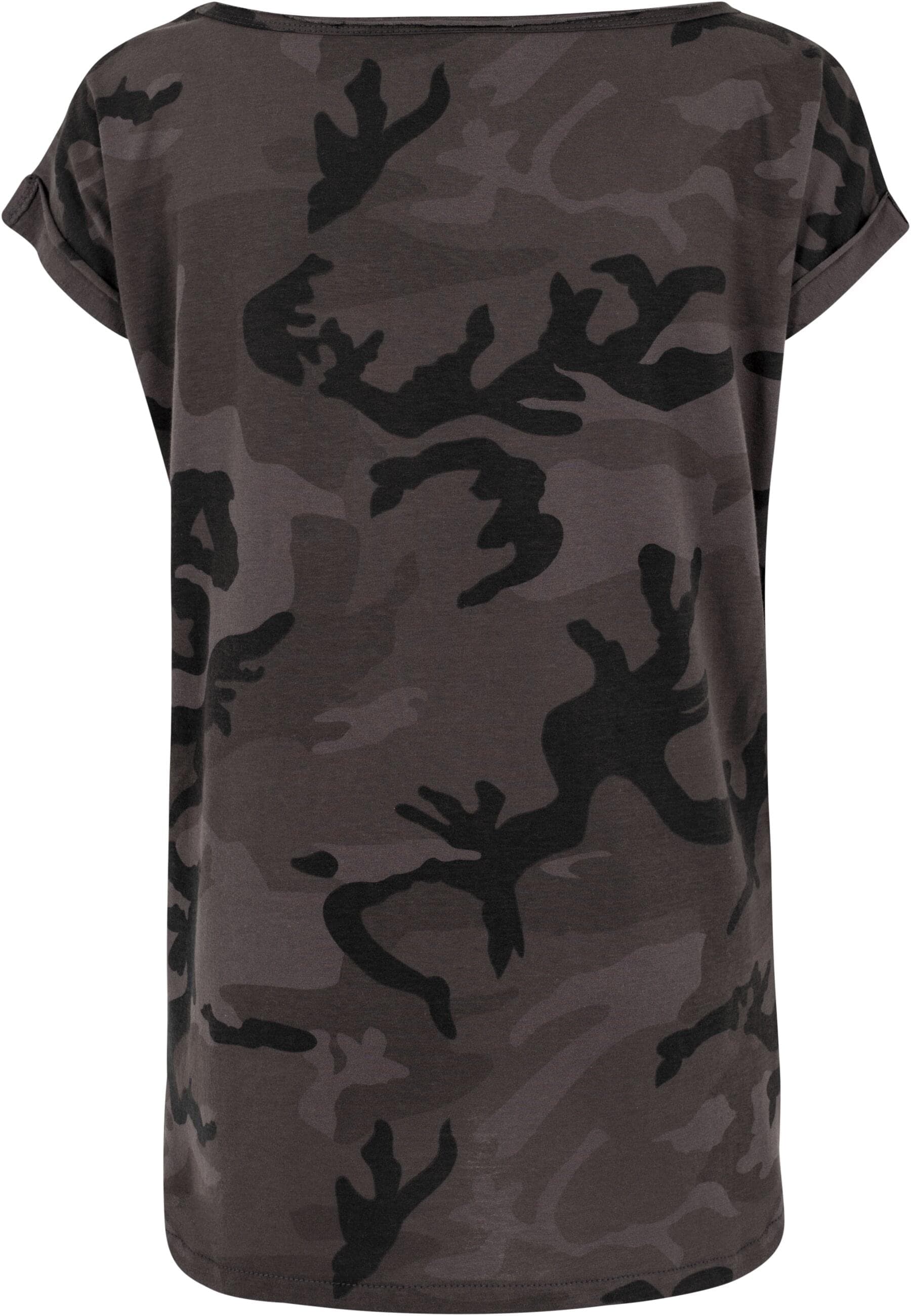 URBAN CLASSICS T-Shirt »Urban Classics Damen Ladies Camo Back Shaped Tee«, (1 tlg.)