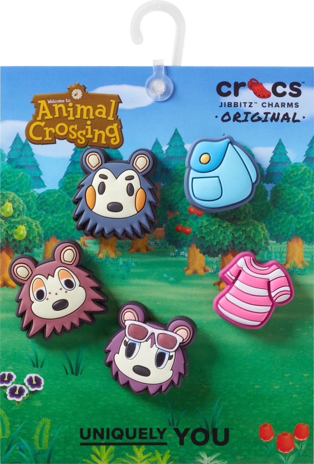 Crocs Schuhanstecker »Jibbitz™ Animal Crossing« Set, Kein Spielzeug. Nicht für Kinder unter 3 Jahren geeignet, 5 Stk. tlg. Anstecker mit Animal Crossing Motiven
