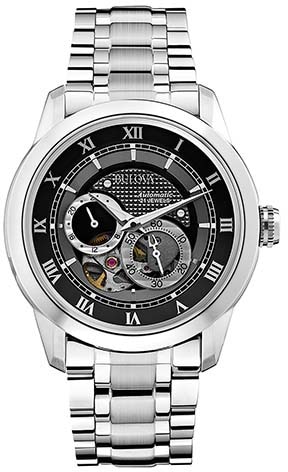 Bulova Mechanische Uhr »96A119«, Armbanduhr, Herrenuhr, Damenuhr, Automatik, Edelstahlarmband