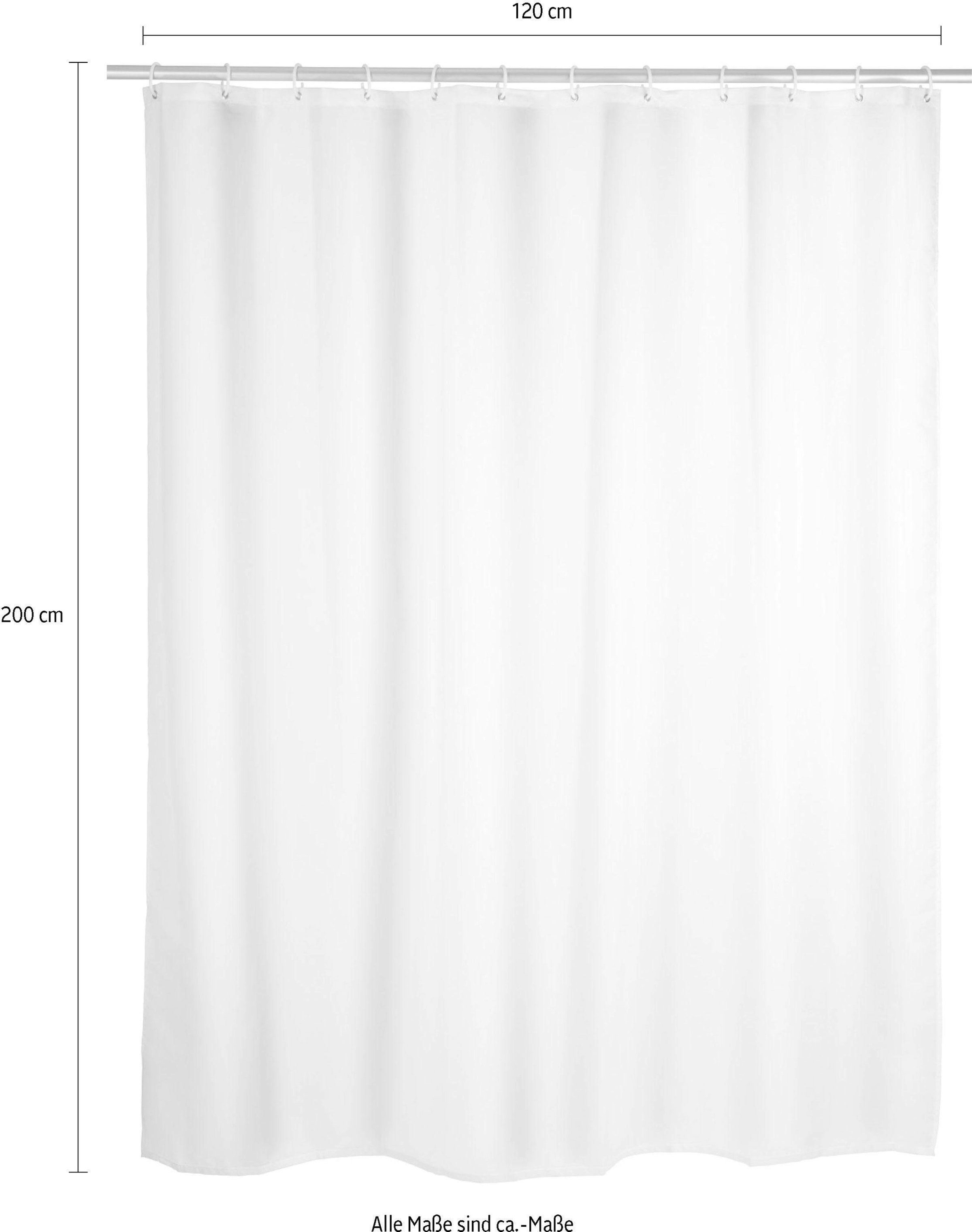 WENKO Duschvorhang »Uni«, Höhe 200 cm