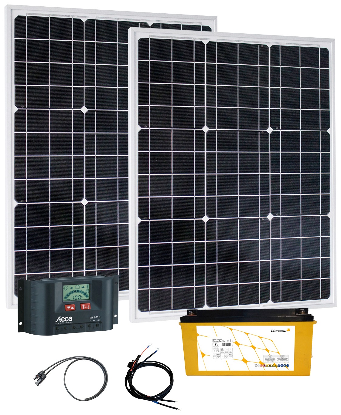 PHAESUN Solarmodul "Energy Generation Kit Solar Rise", schwarz, Solarmodule, 50 W