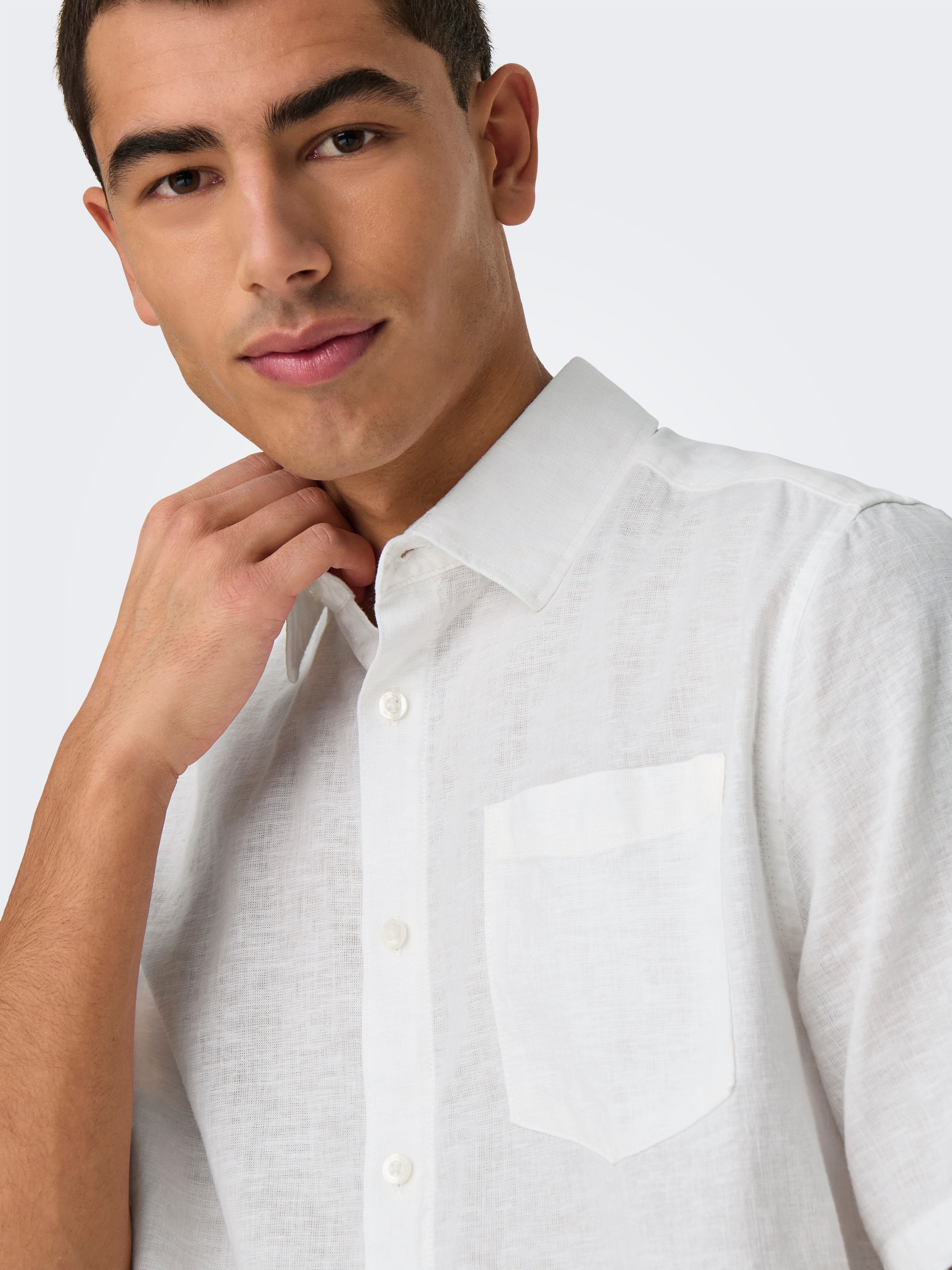 ONLY & SONS Kurzarmhemd »ONSCAIDEN LIFE REG SS 1 PKT SHIRT«